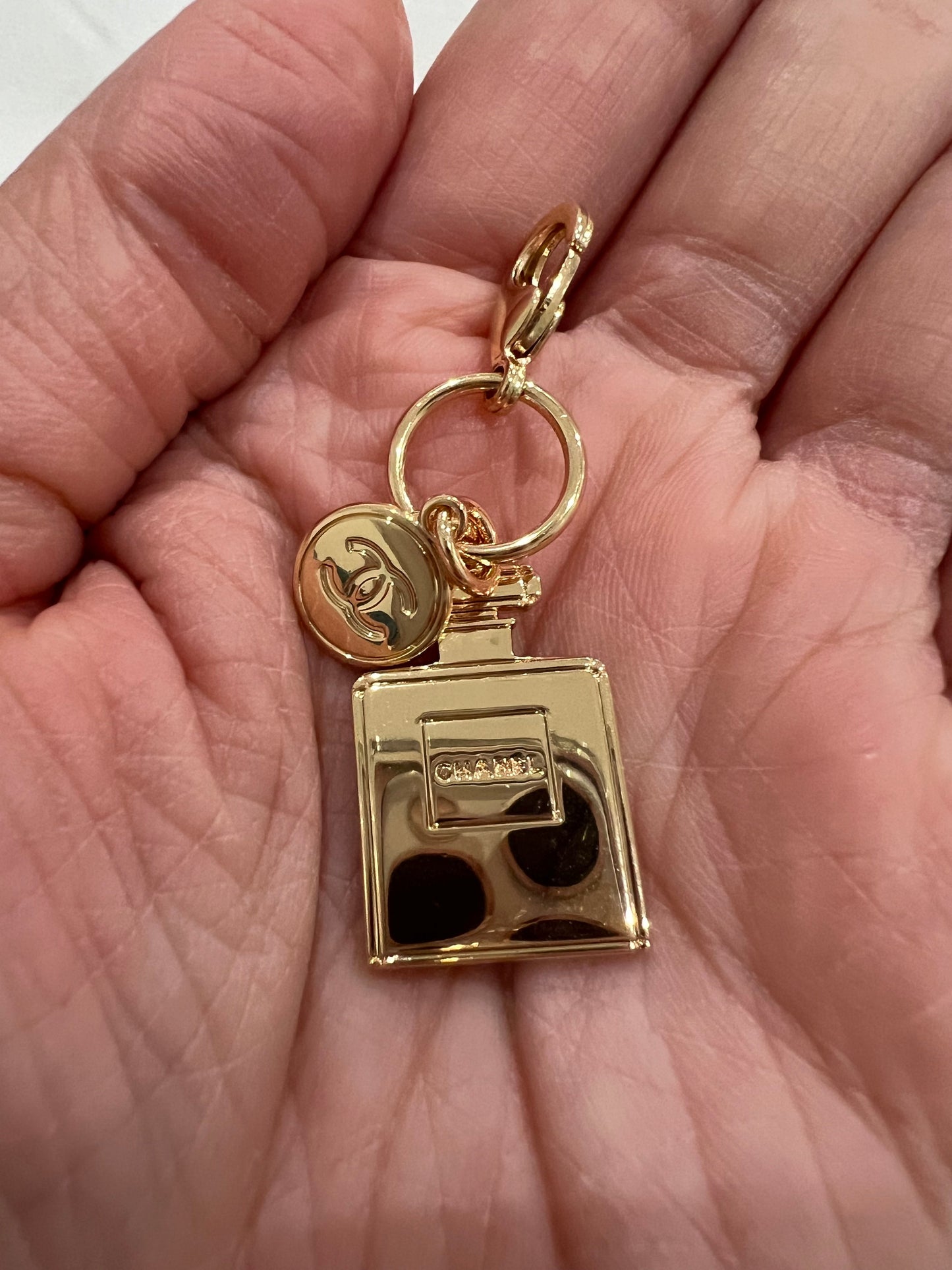 Upcycled Chanel CC charm choker