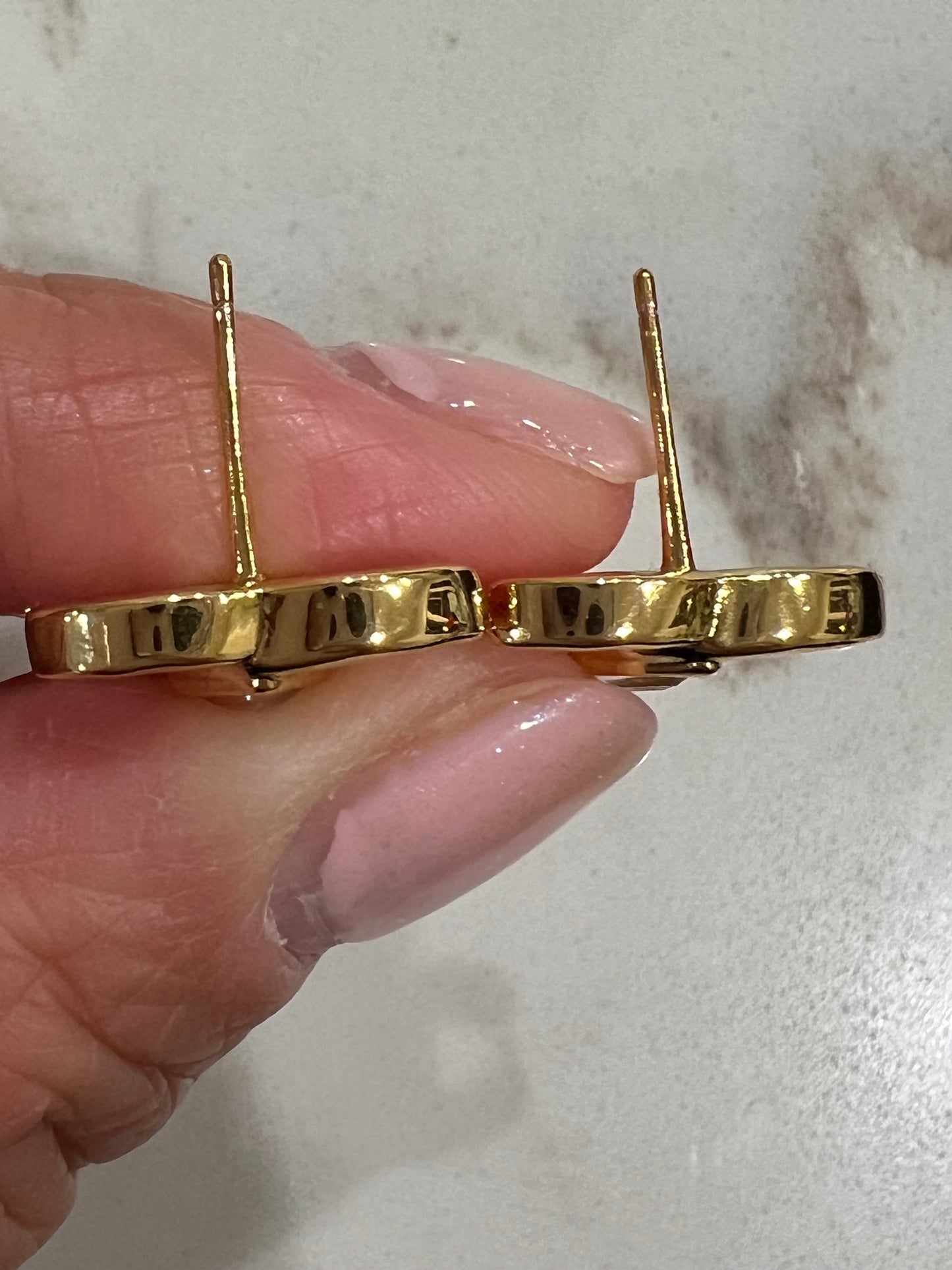 23C Chanel crystal CC earrings