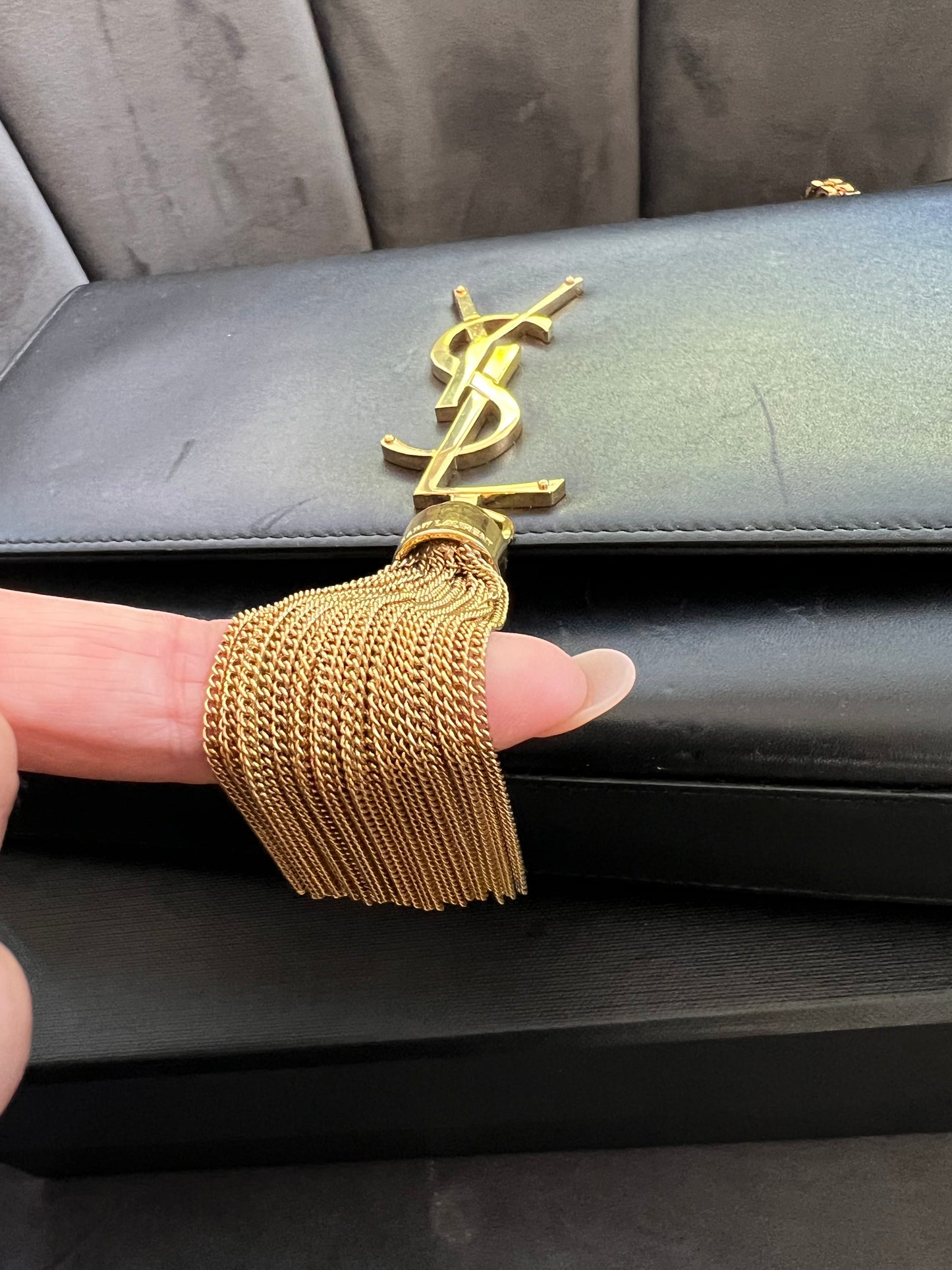 Yves Saint Laurent Medium Classic Monogram Kate Tassel Bag