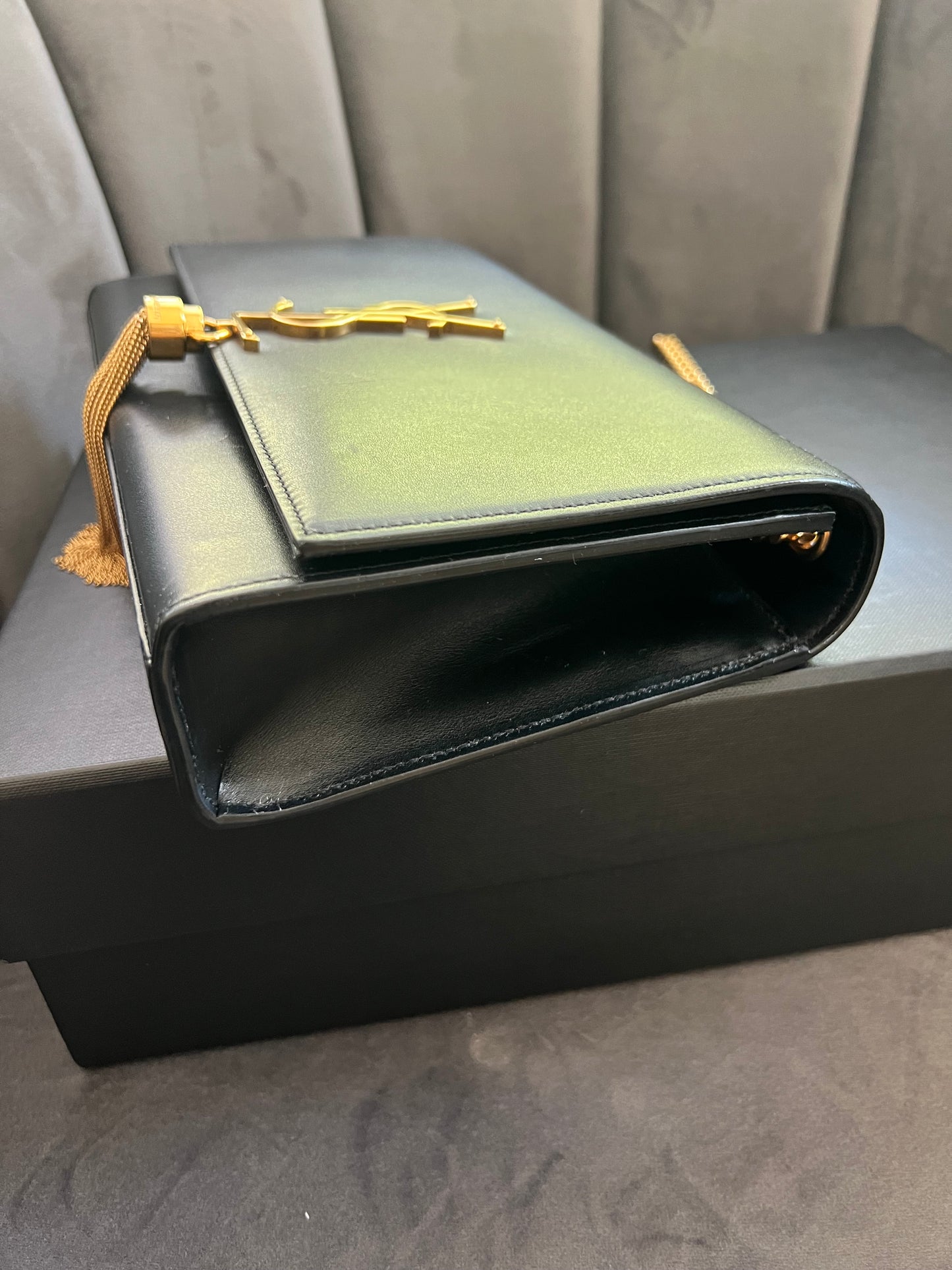 Yves Saint Laurent Medium Classic Monogram Kate Tassel Bag