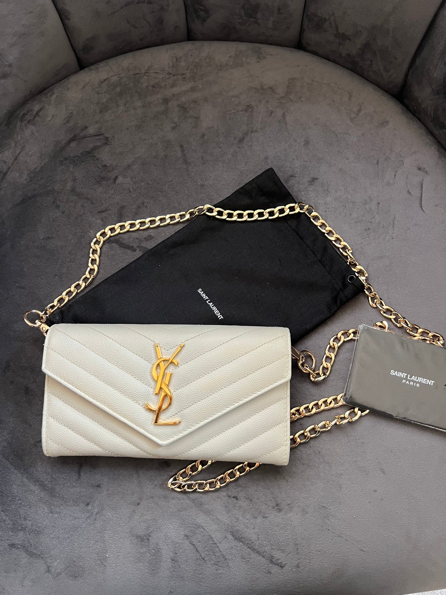 Crema YSL cassandre flap wallet on chain