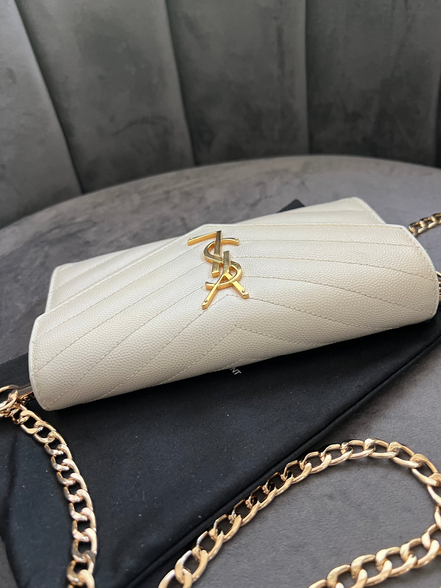Crema YSL cassandre flap wallet on chain