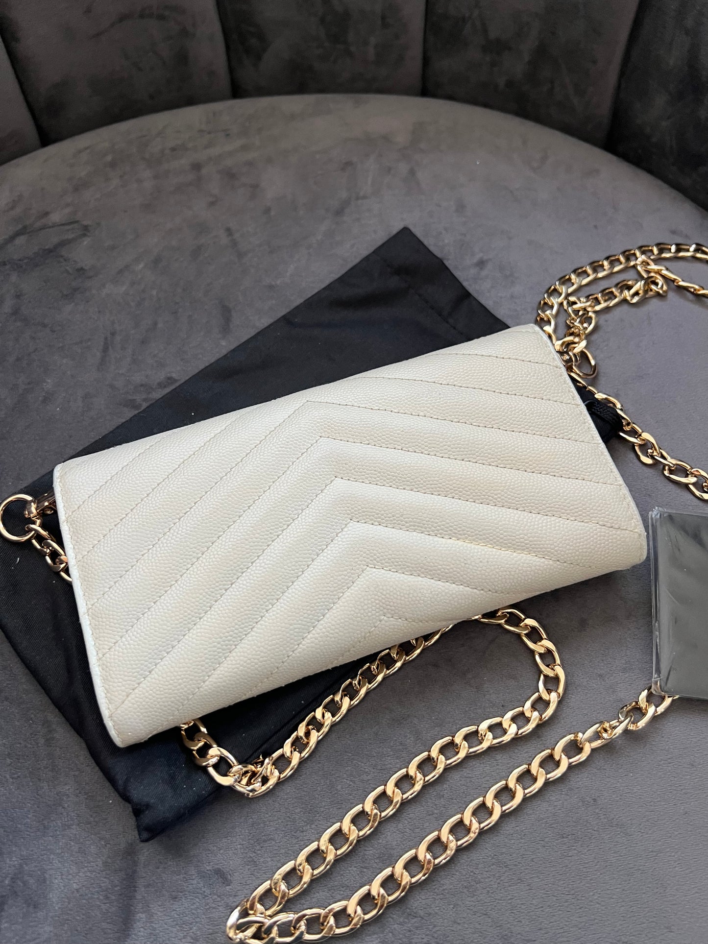 Crema YSL cassandre flap wallet on chain