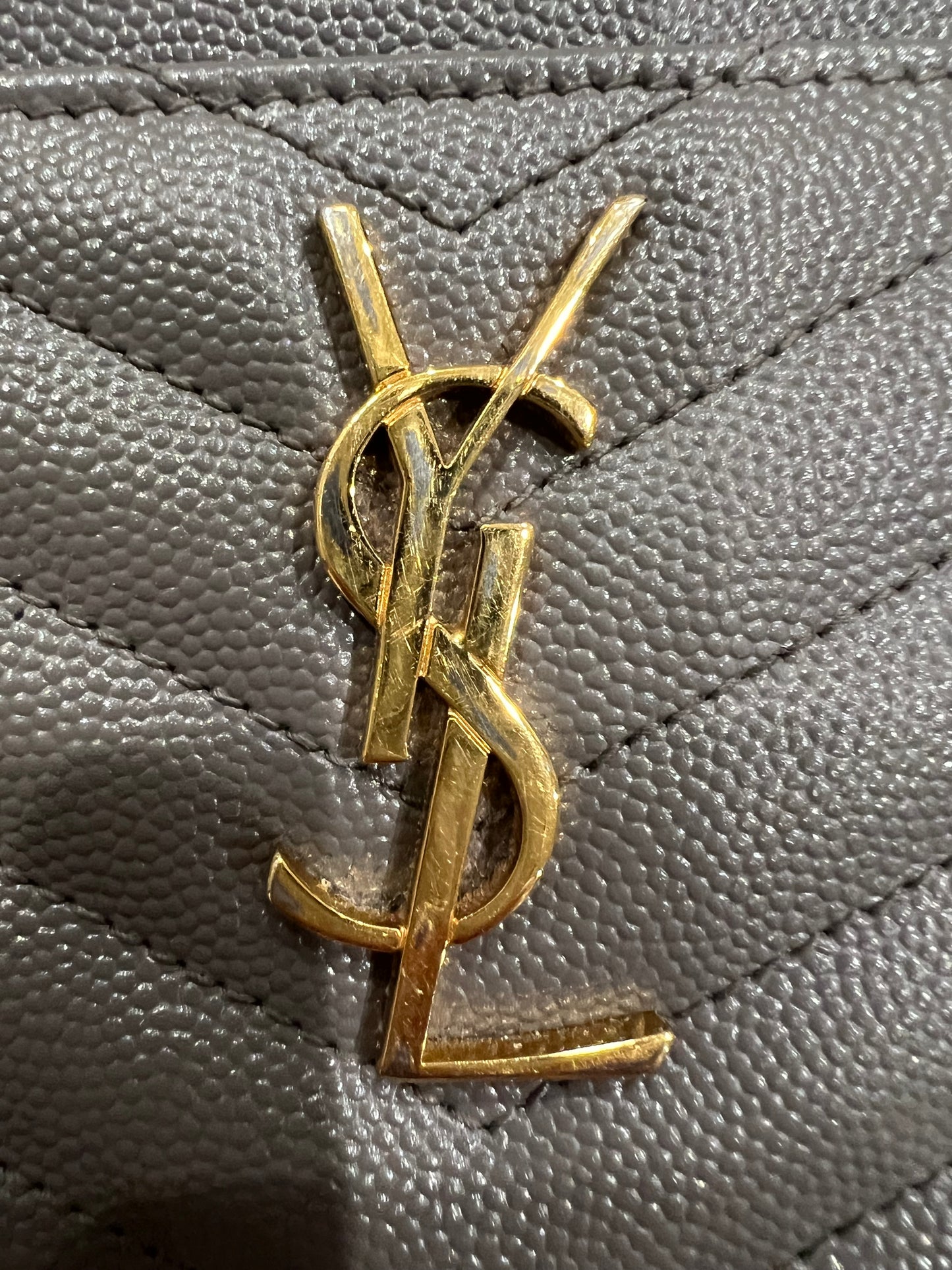 Yves Saint Laurent monogram matelasse wristlet