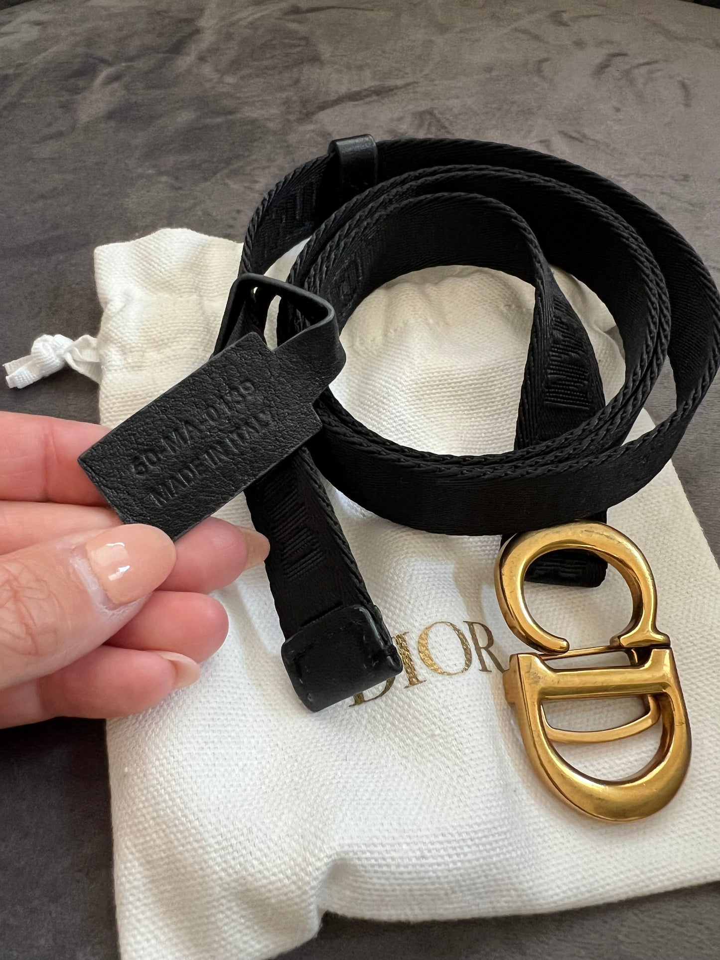 Christian Dior saddle belt