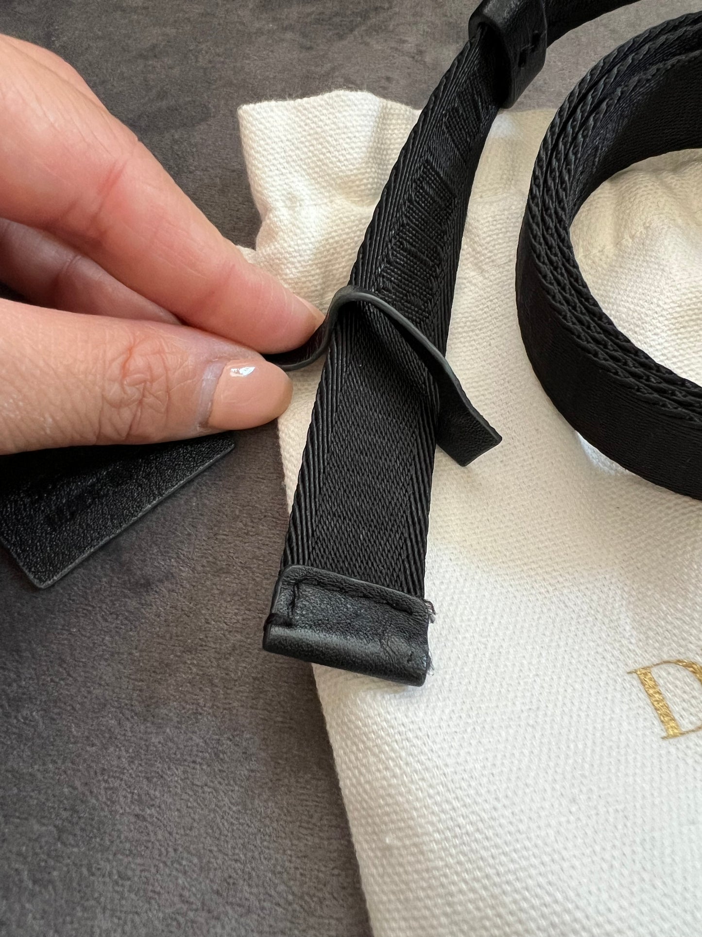 Christian Dior saddle belt