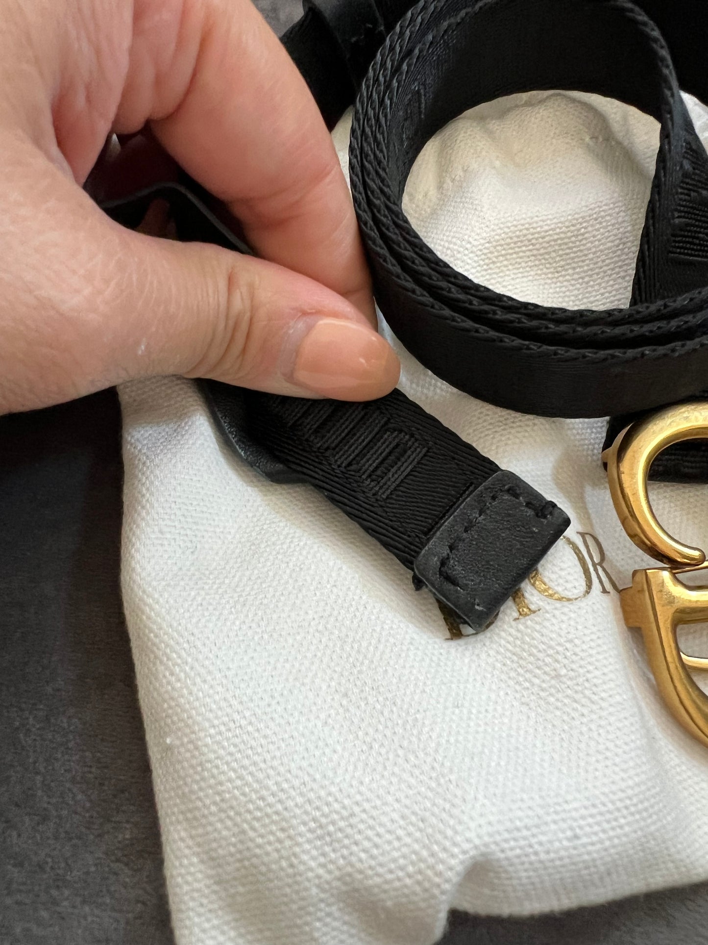 Christian Dior saddle belt