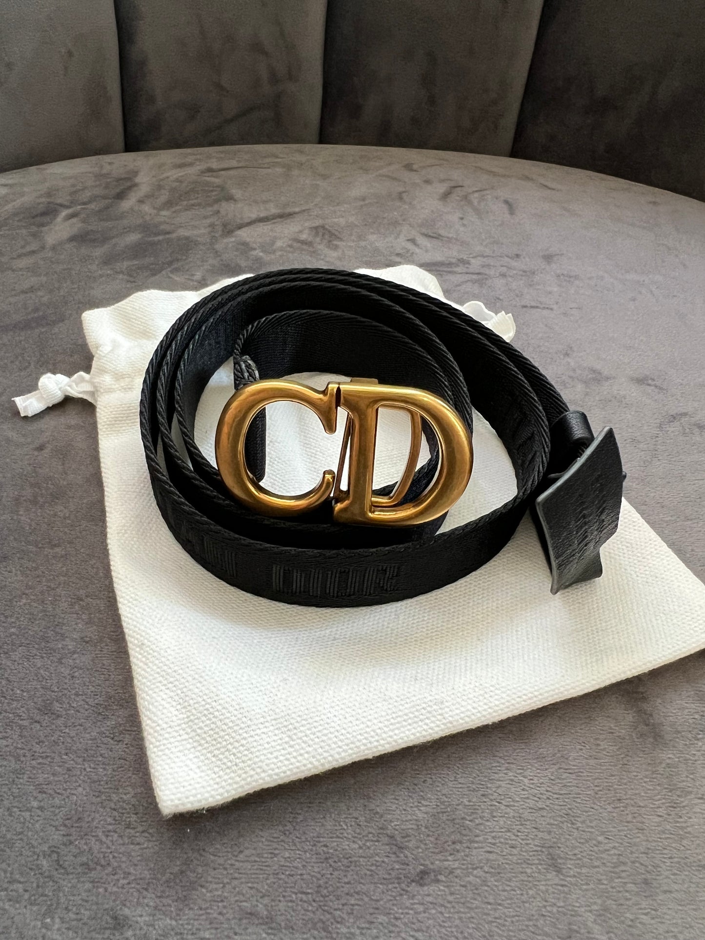 Christian Dior saddle belt