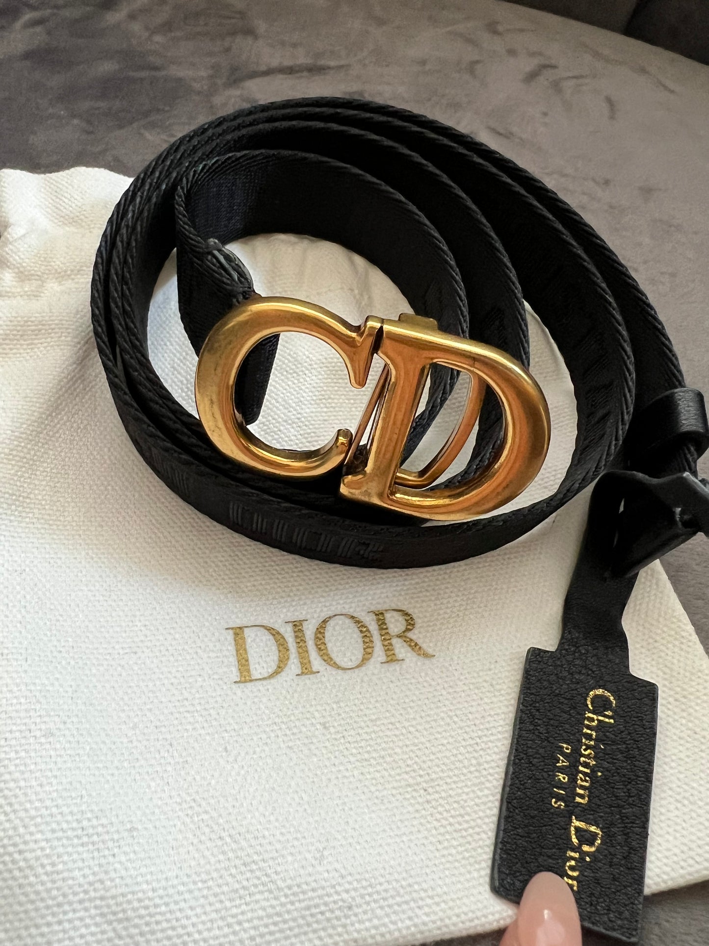 Christian Dior saddle belt
