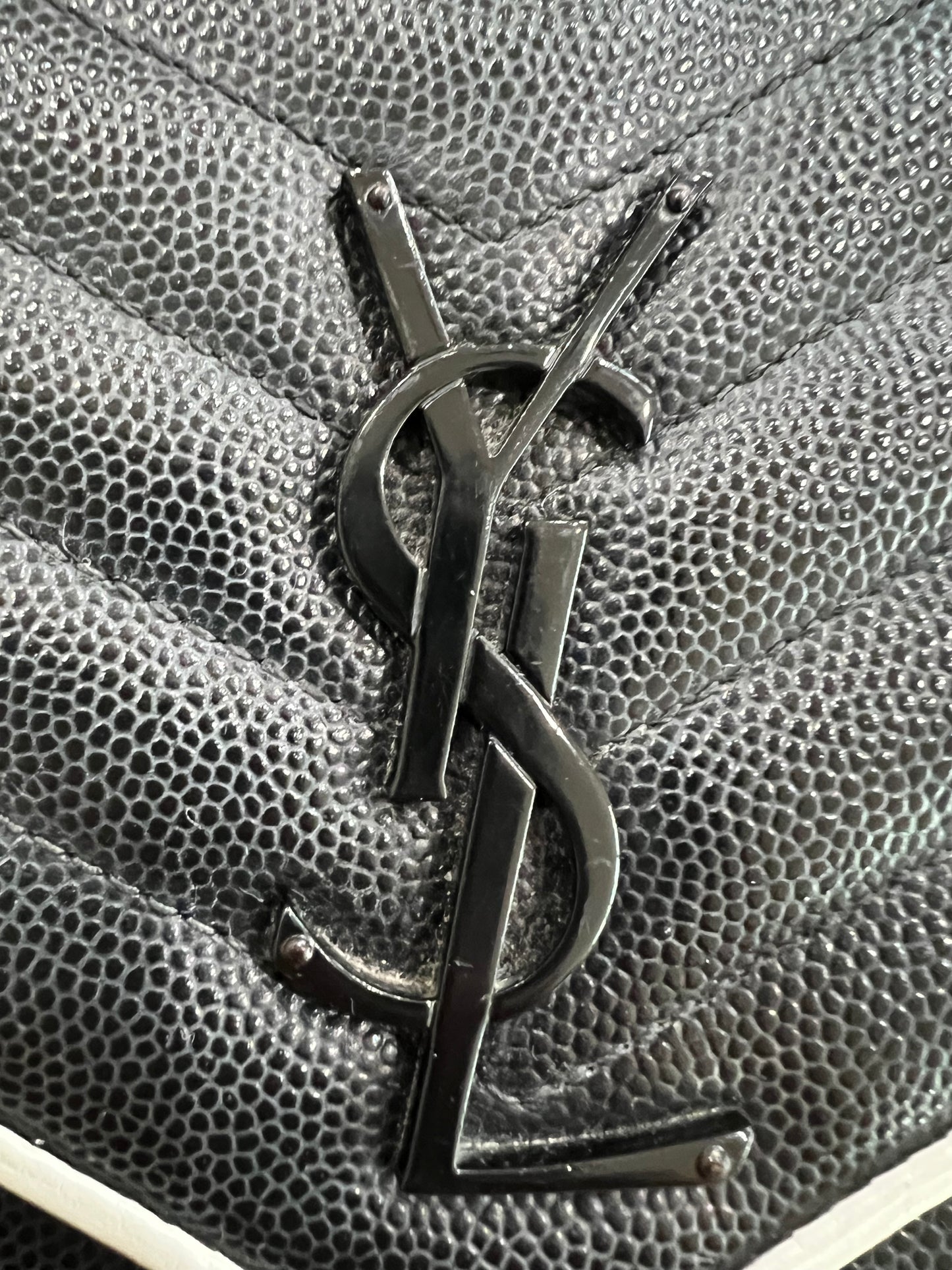 Monogramme Large YSL Grain de Poudre Wallet on Chain