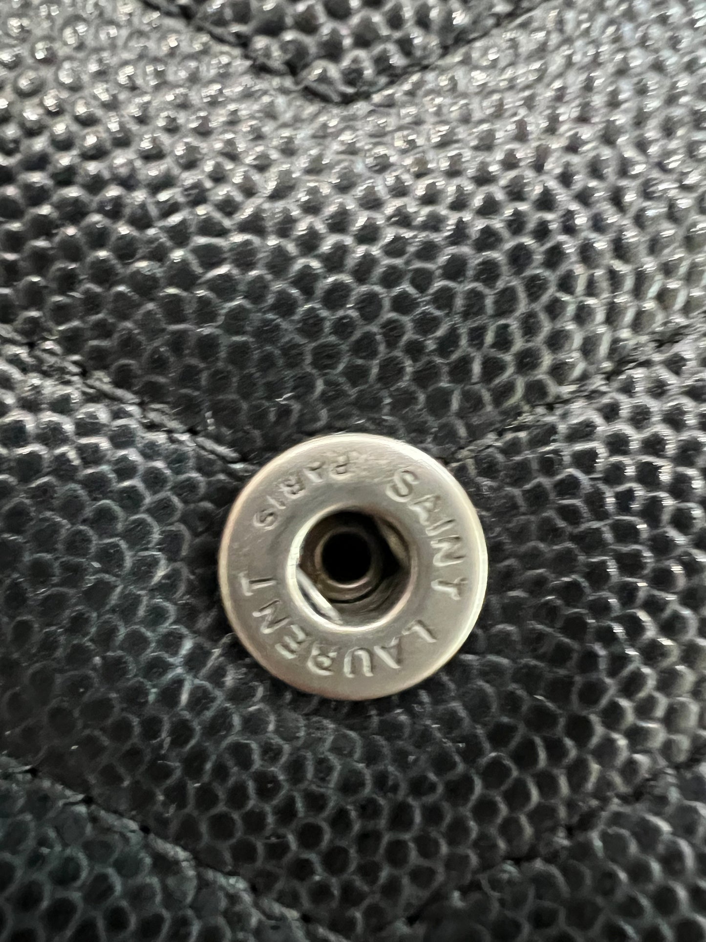 Monogramme Large YSL Grain de Poudre Wallet on Chain