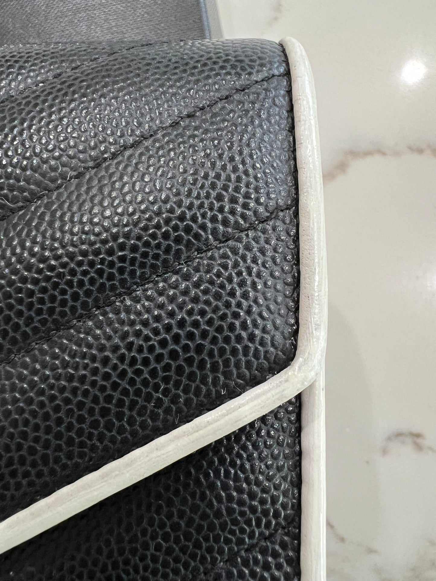 Monogramme Large YSL Grain de Poudre Wallet on Chain