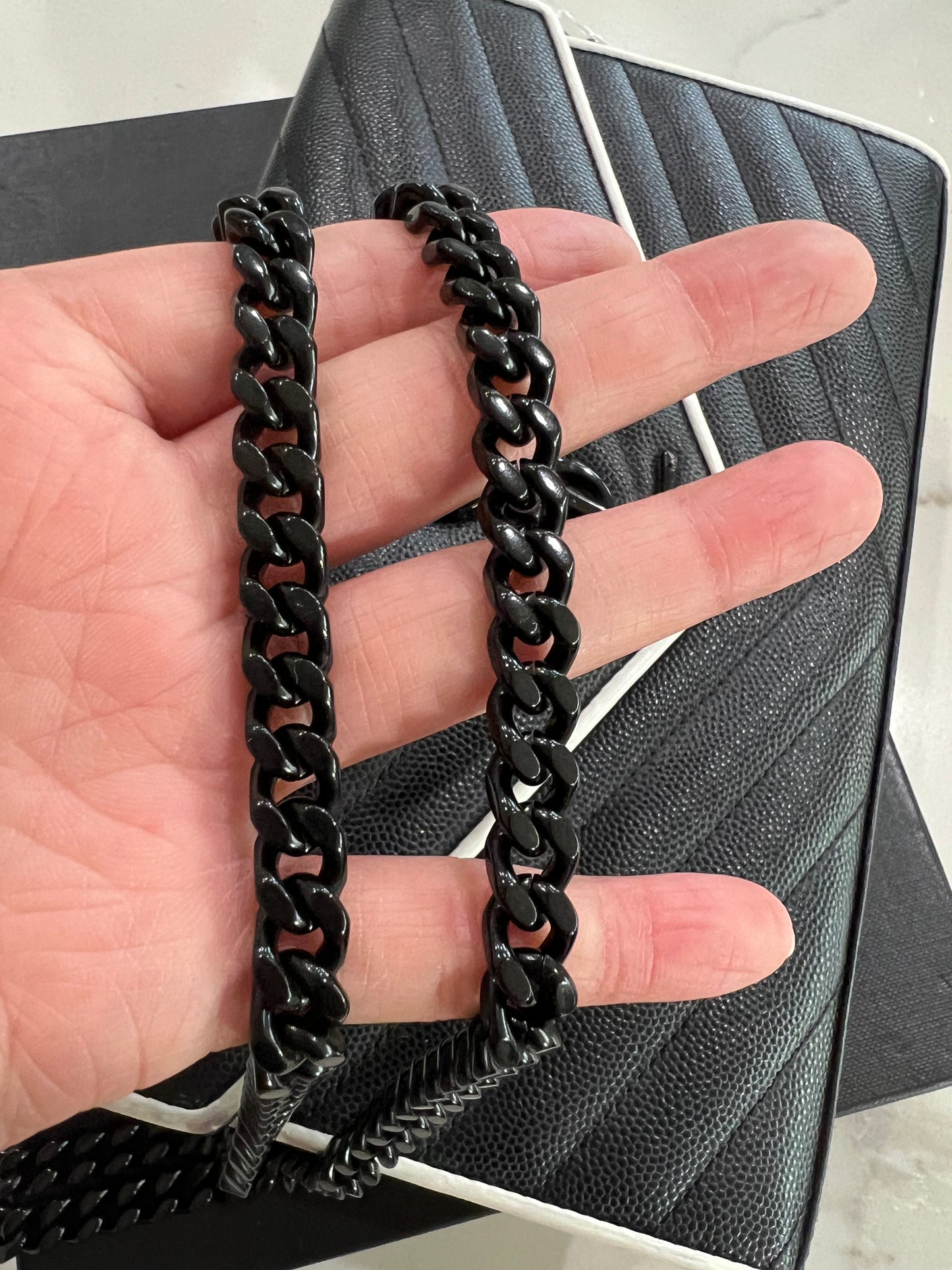 Monogramme Large YSL Grain de Poudre Wallet on Chain
