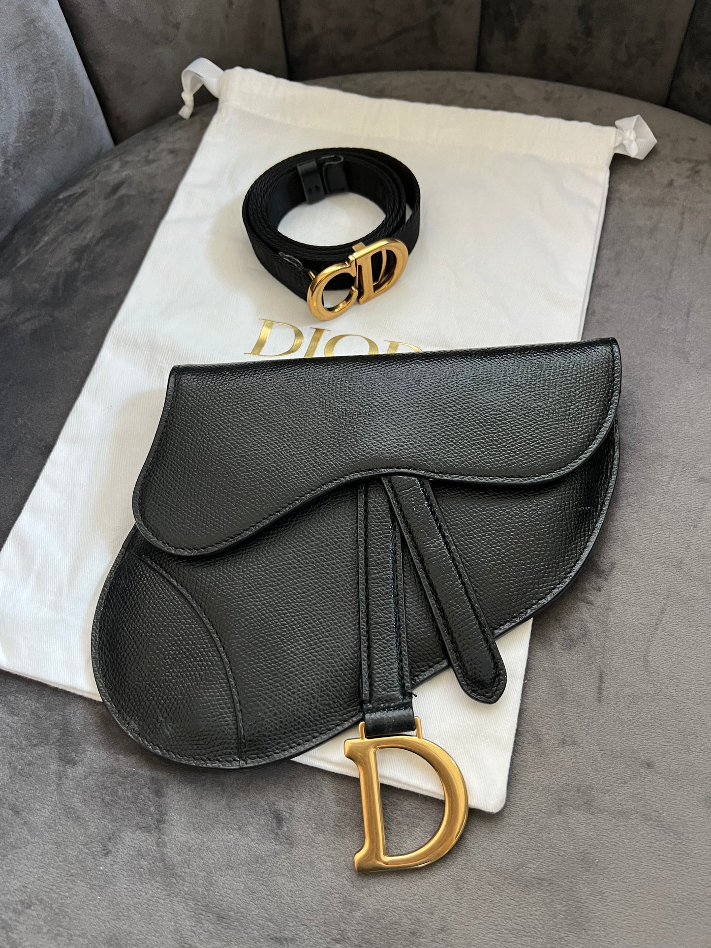 Christian Dior saddle belt