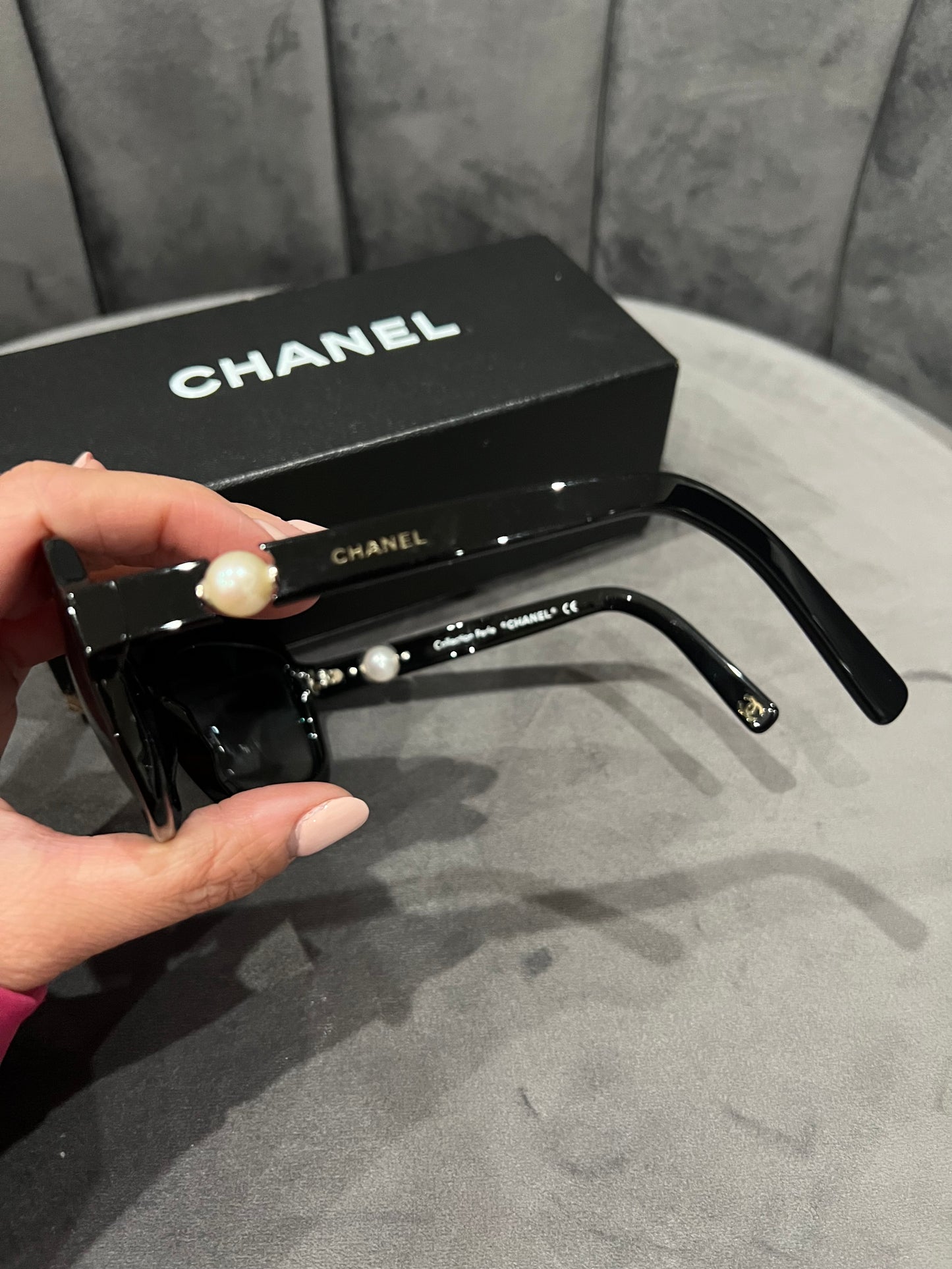 Chanel Pearl Sunglasses 5132-H Black