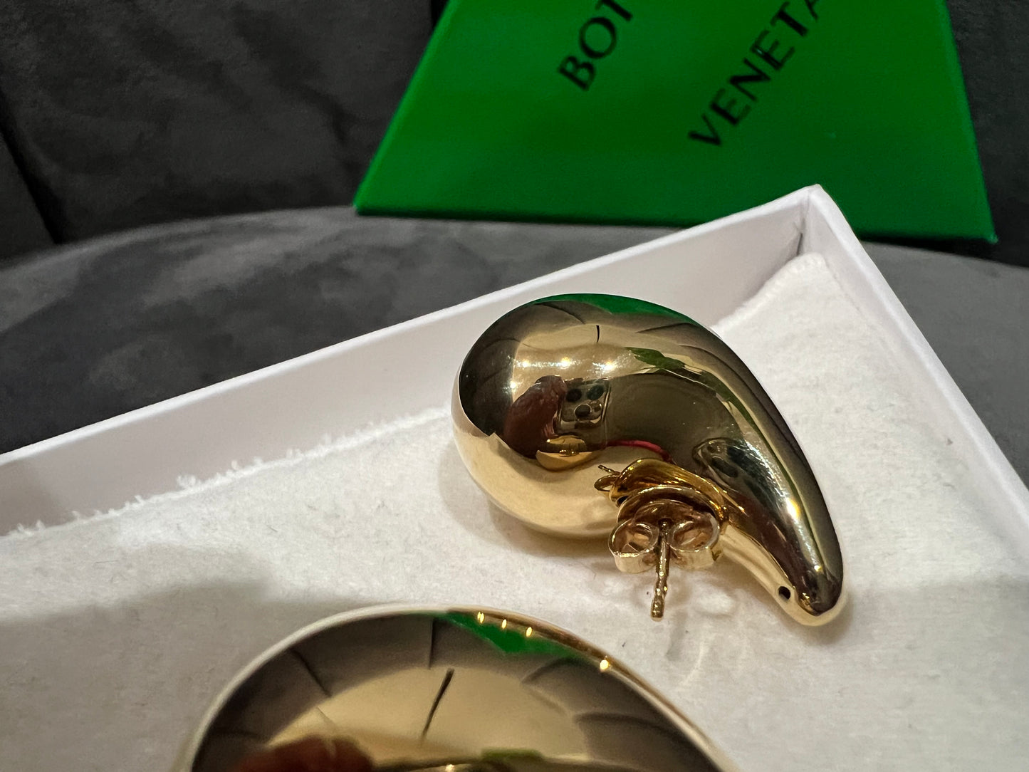 Bottega Veneta Drop Earrings in gold