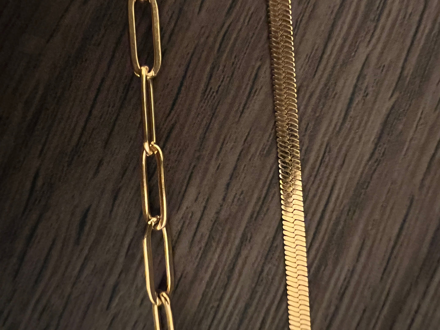 Upcycled Chanel CC charm bracelet - Toggle paperclip