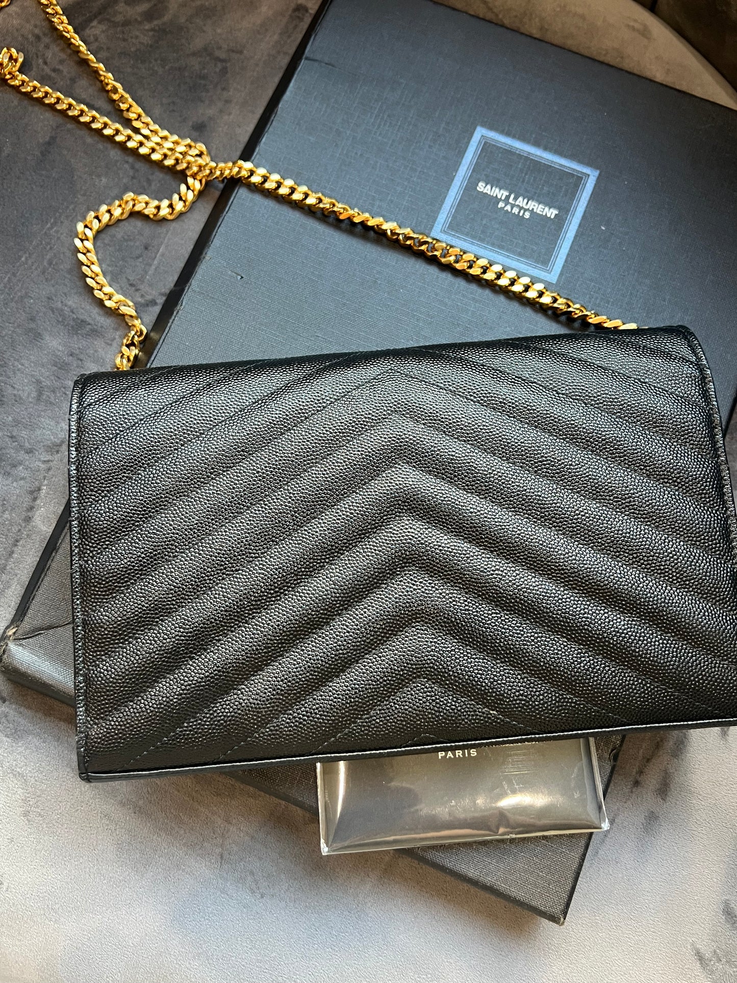 Rare tricolor Yves Saint Laurent Envelope flap Cassandre crossbody