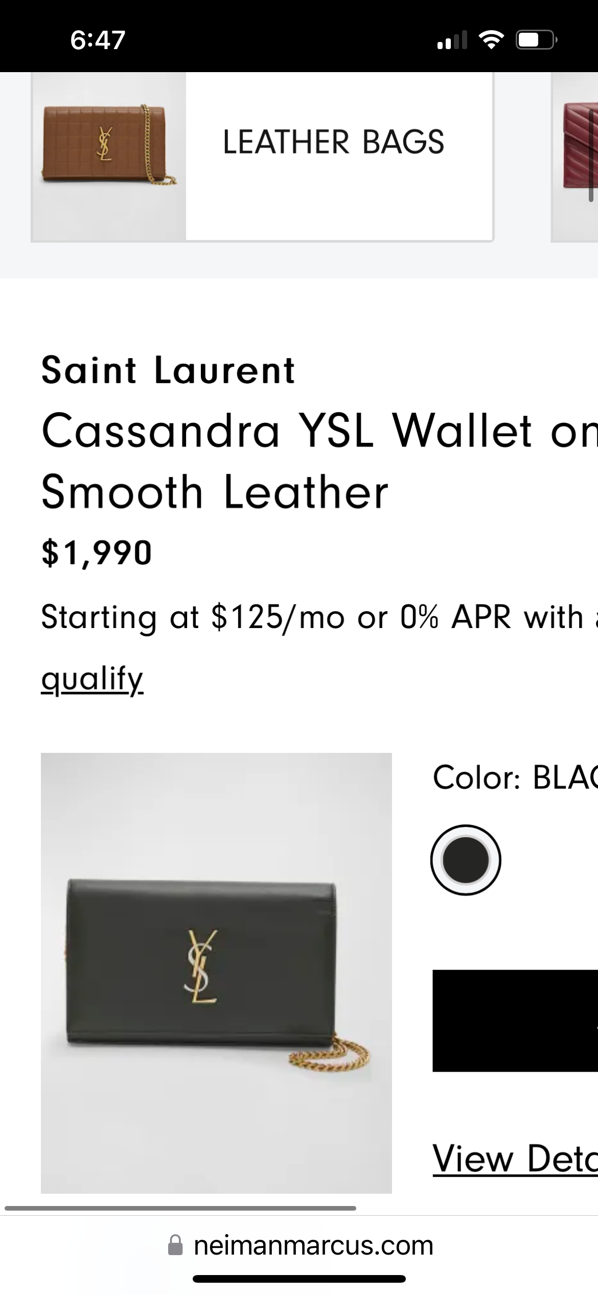 Rare tricolor Yves Saint Laurent Envelope flap Cassandre crossbody