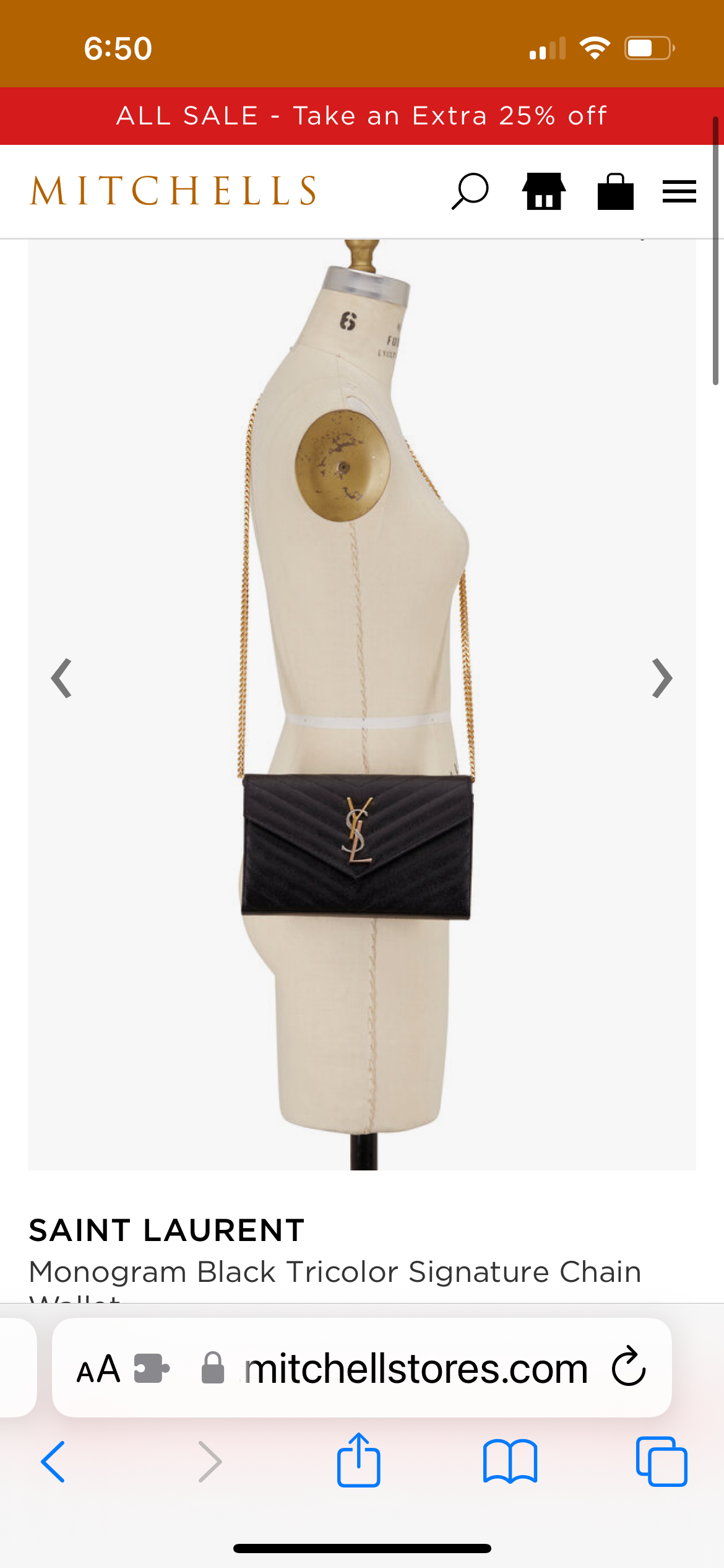 Rare tricolor Yves Saint Laurent Envelope flap Cassandre crossbody