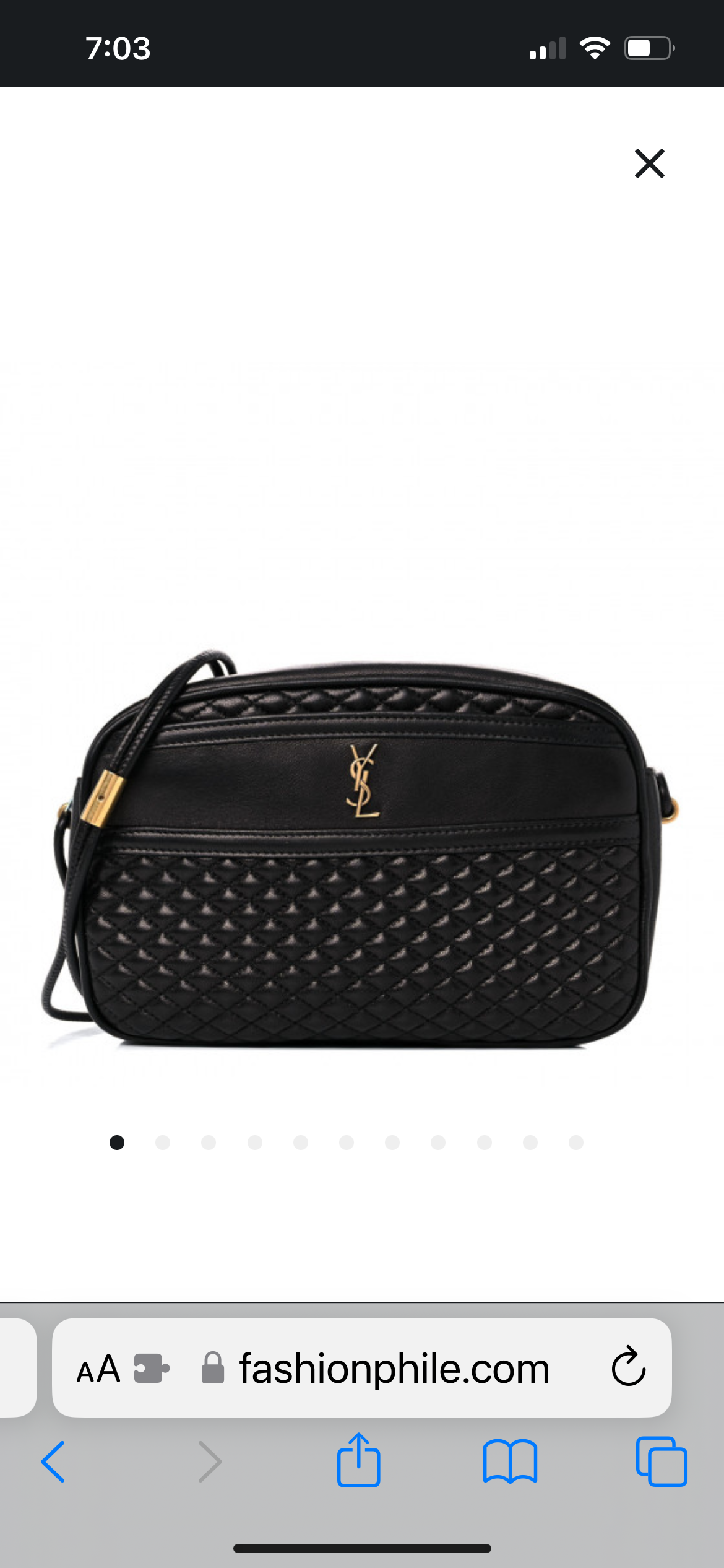 Yves Saint Laurent Victoire Camera Bag