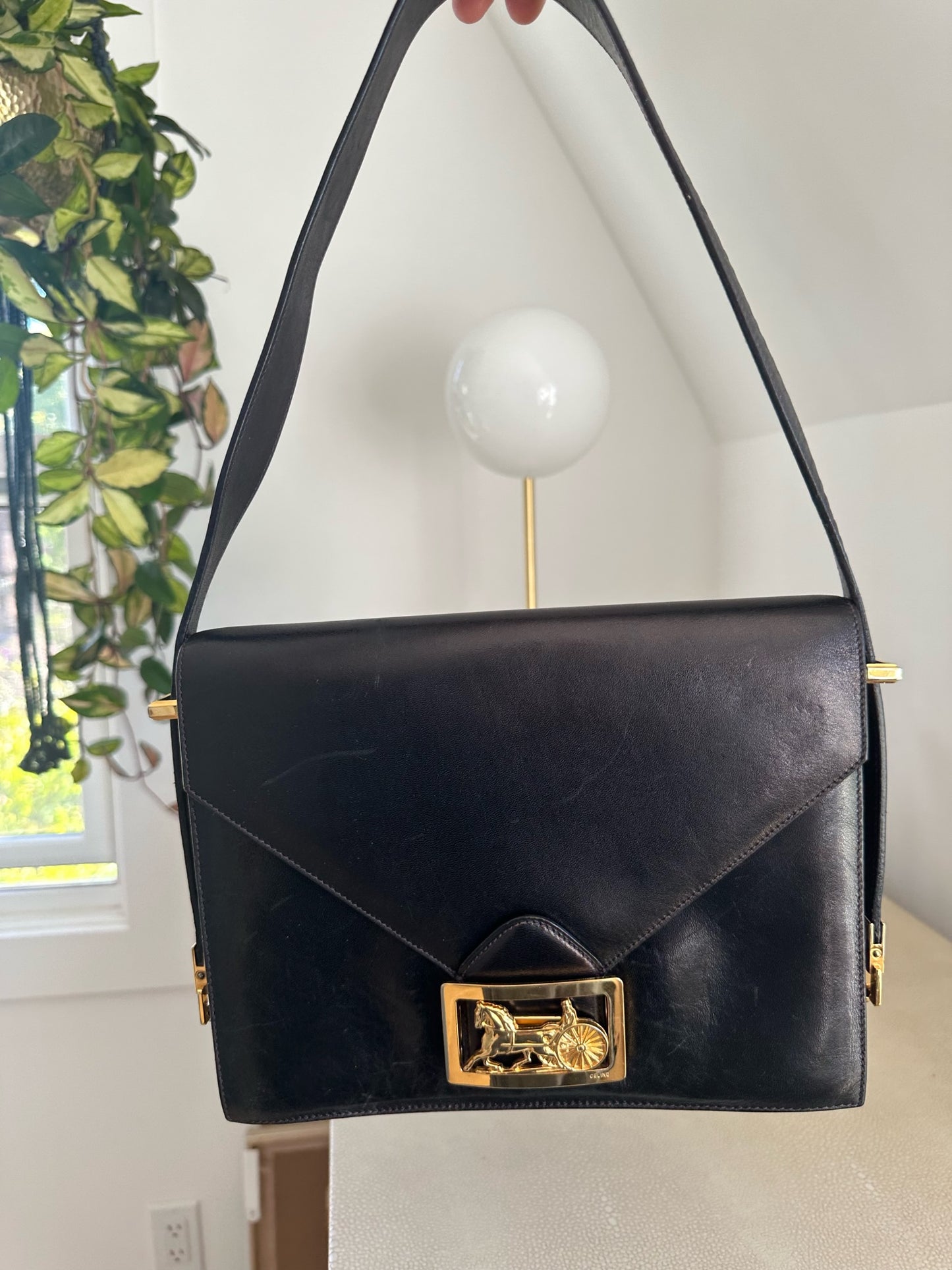 Celine vintage horse carriage bag