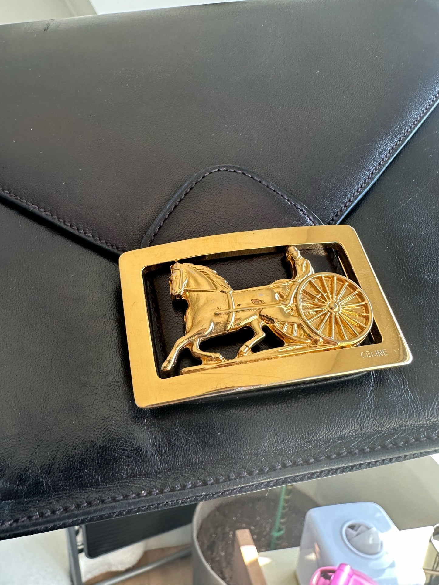 Celine vintage horse carriage bag