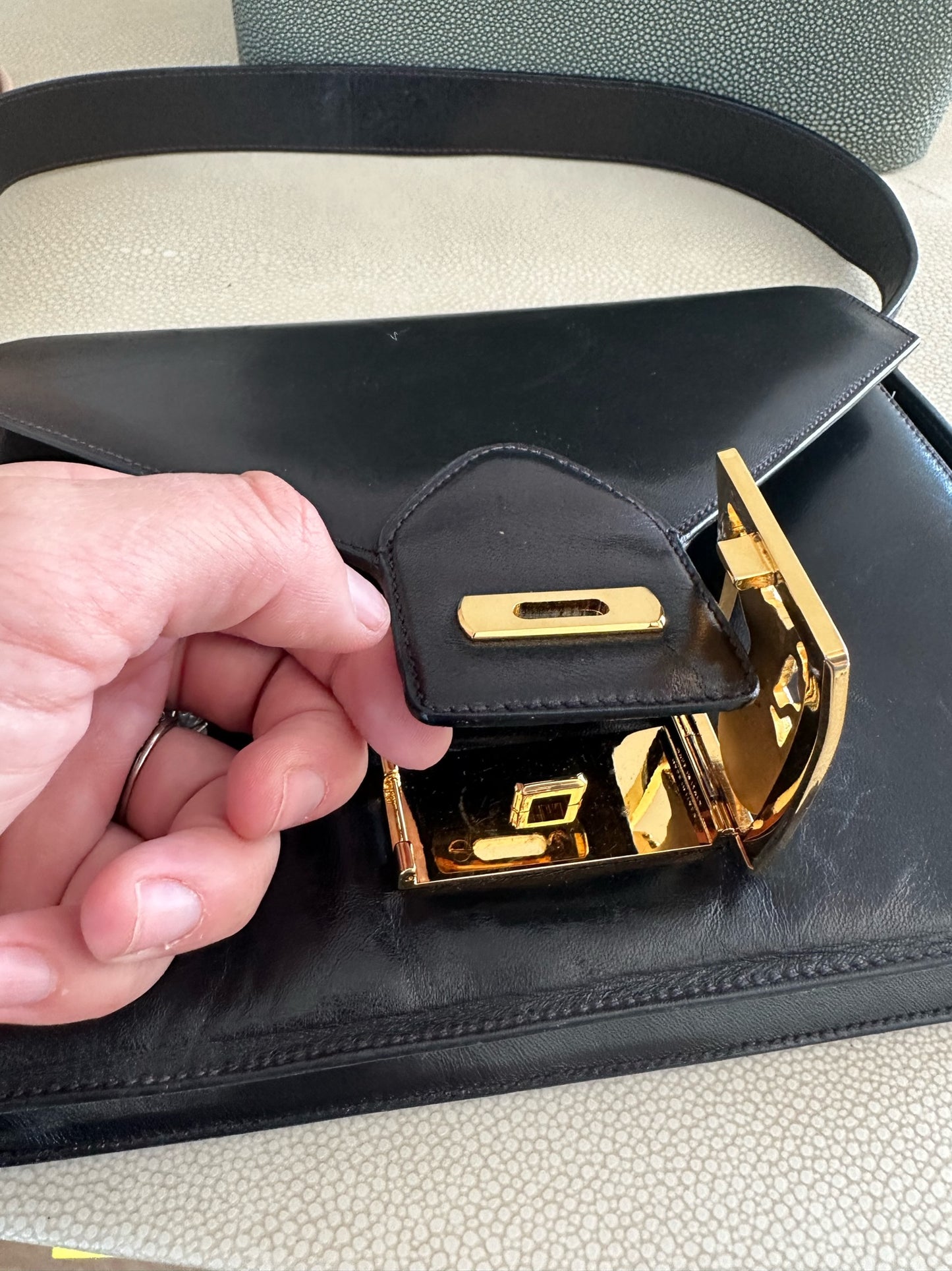 Celine vintage horse carriage bag