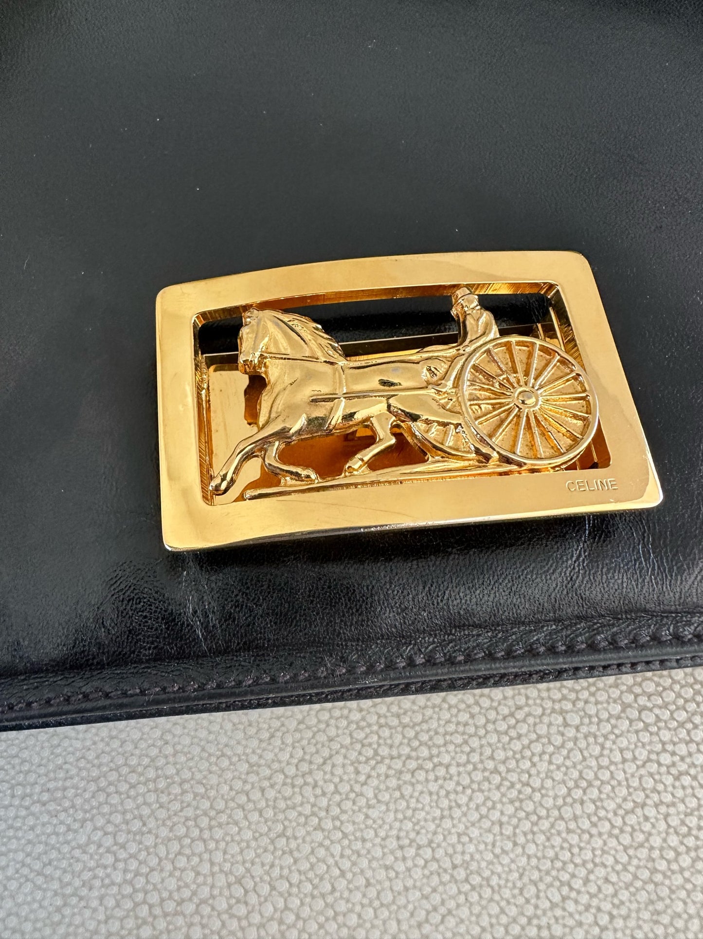 Celine vintage horse carriage bag