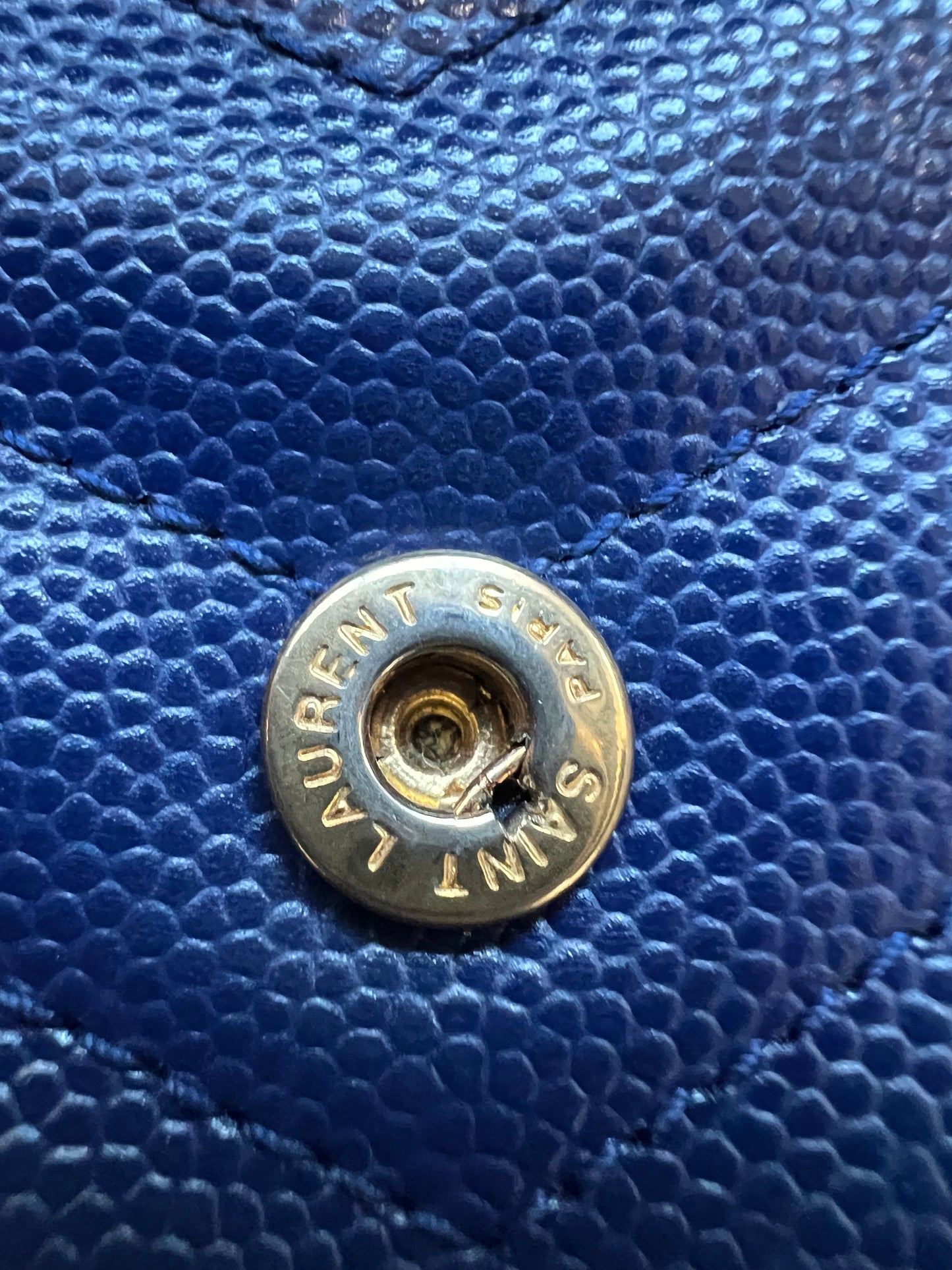 YSL monogram envelope flap wallet on chain