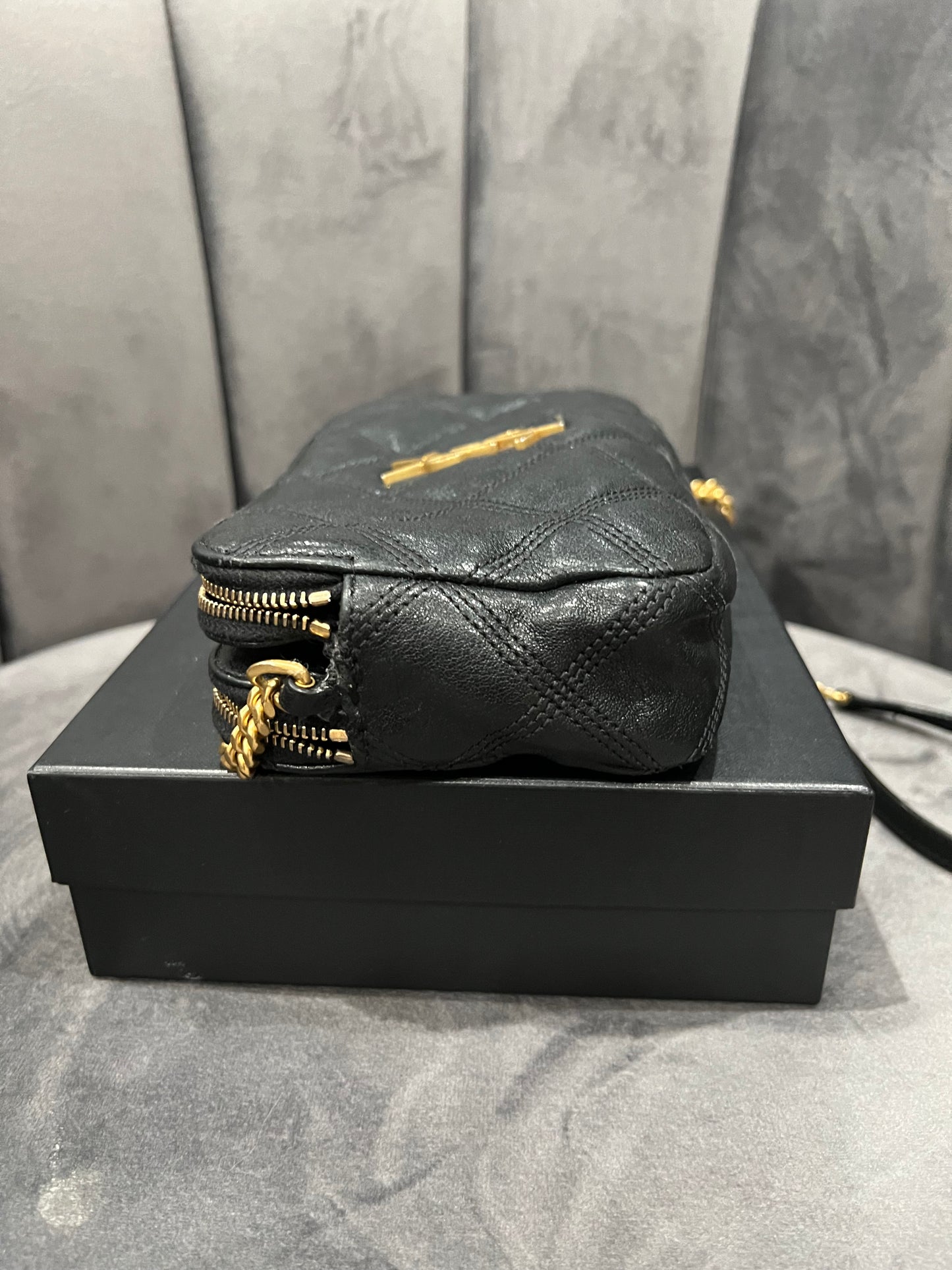 Yves Saint Laurent Becky double zip crossbody bag
