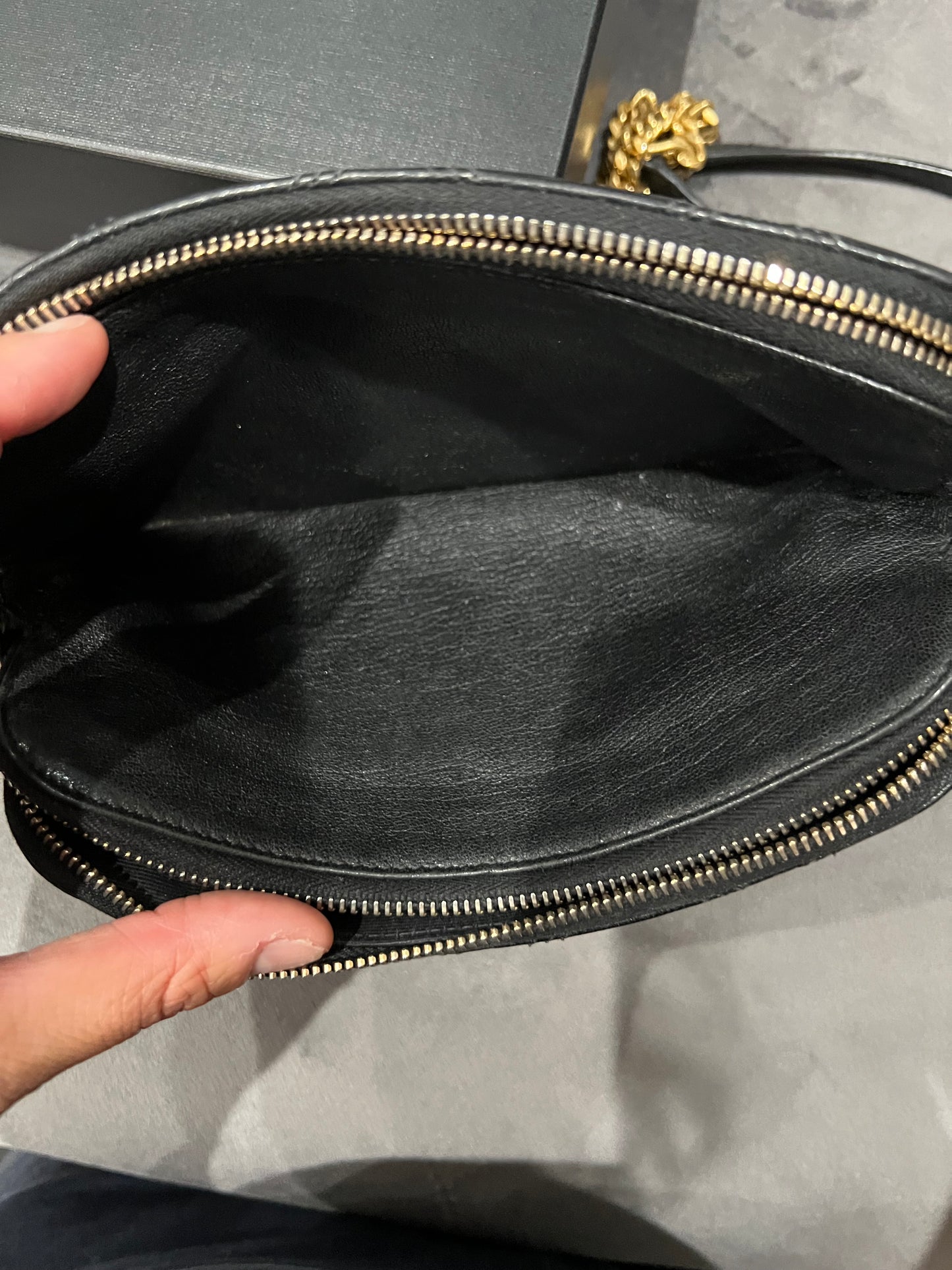 Yves Saint Laurent Becky double zip crossbody bag