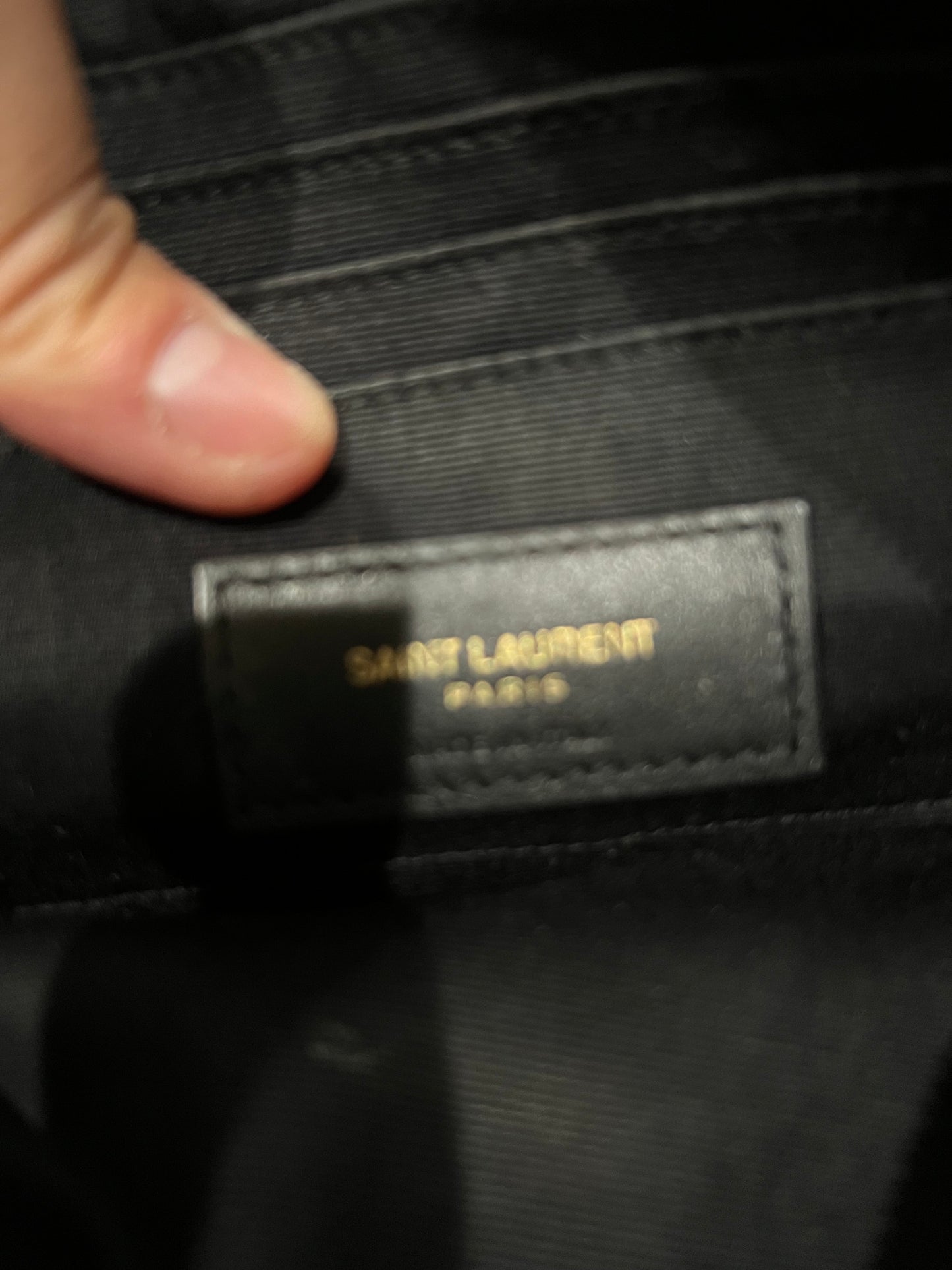 Yves Saint Laurent Becky double zip crossbody bag