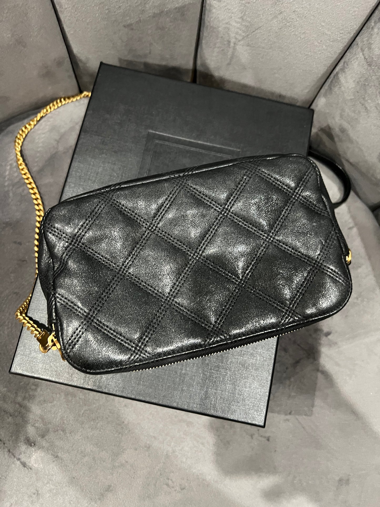 Yves Saint Laurent Becky double zip crossbody bag