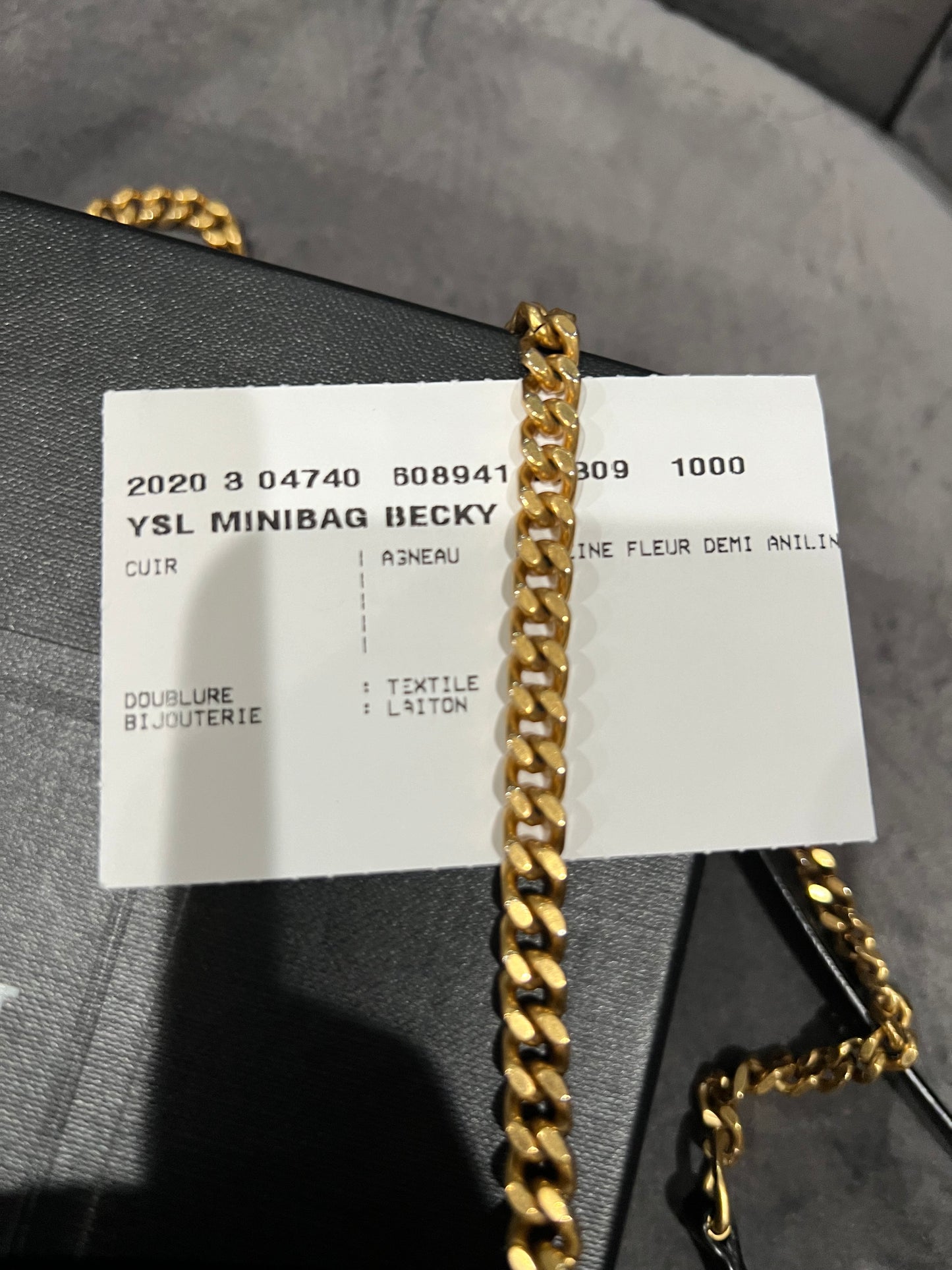 Yves Saint Laurent Becky double zip crossbody bag