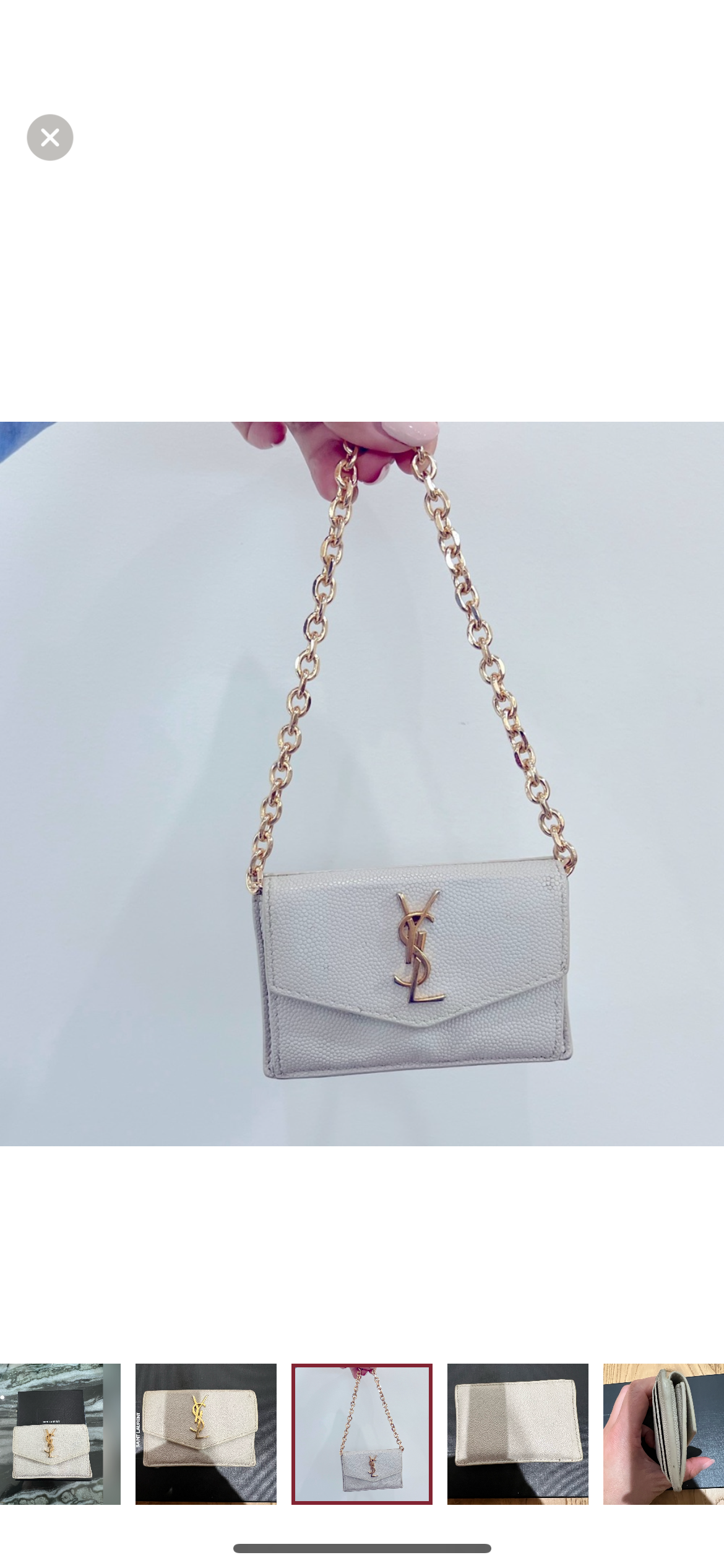 Yves Saint Laurent Uptown Card Case Wallet