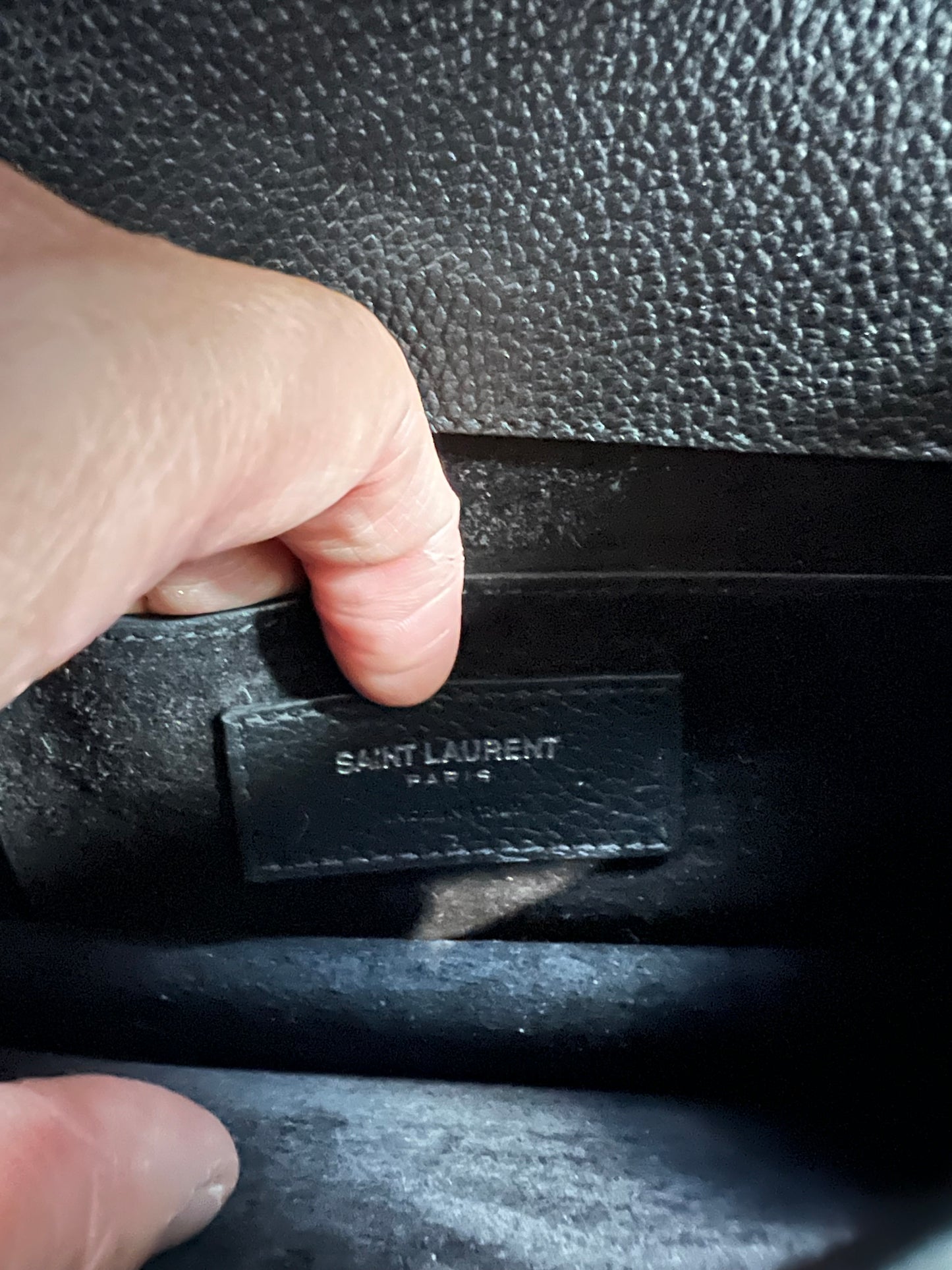 Yves Saint Laurent Sunset grained bag
