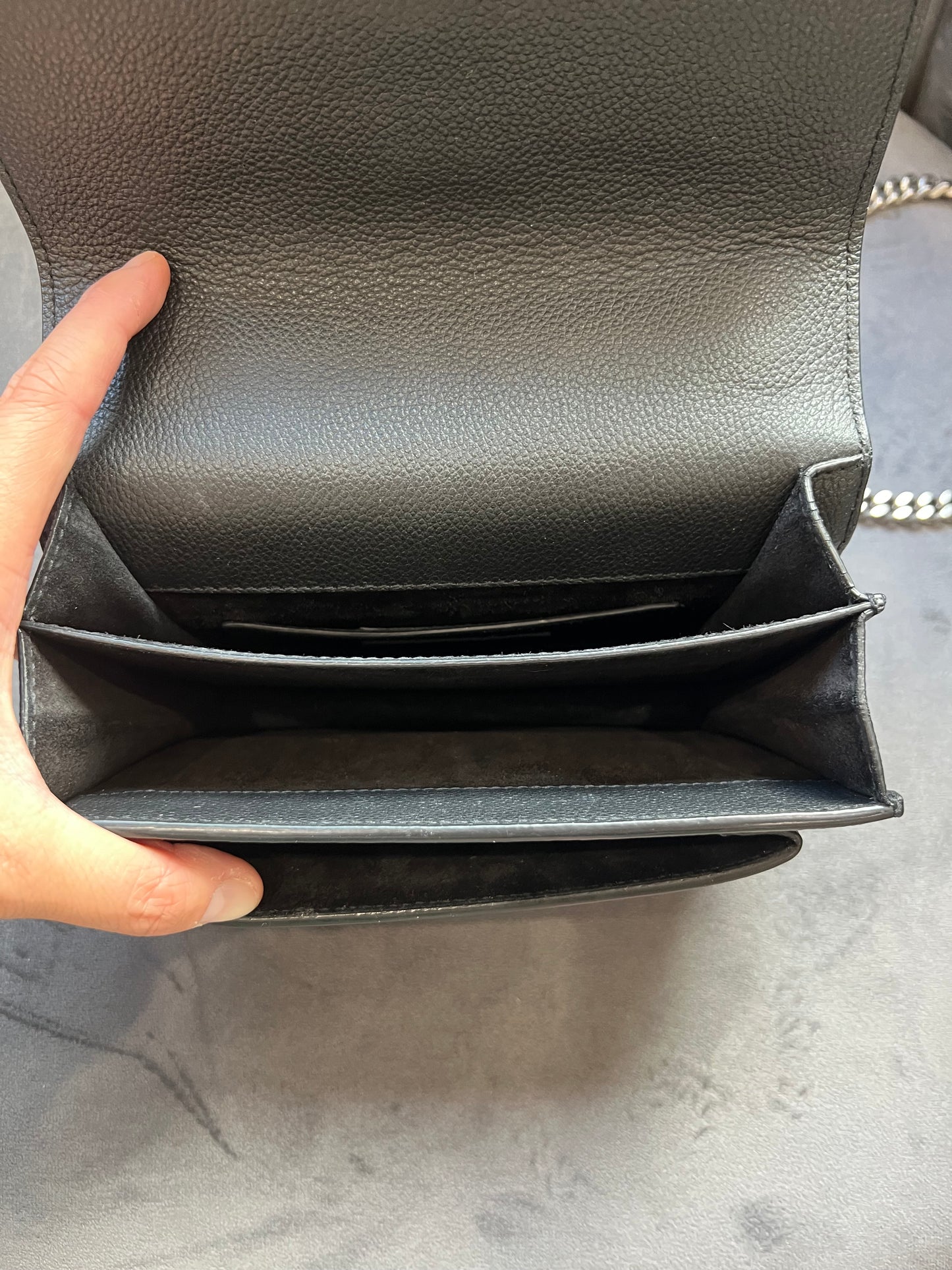Yves Saint Laurent Sunset grained bag