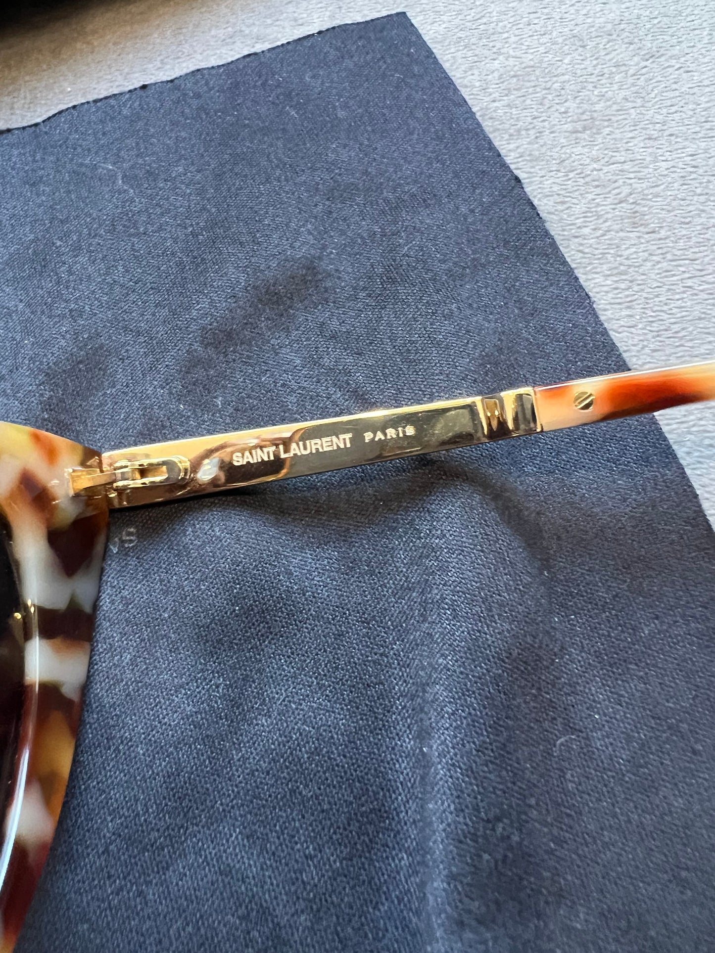 Saint Laurent Cat Eye Tortoise Shell Sunglasses