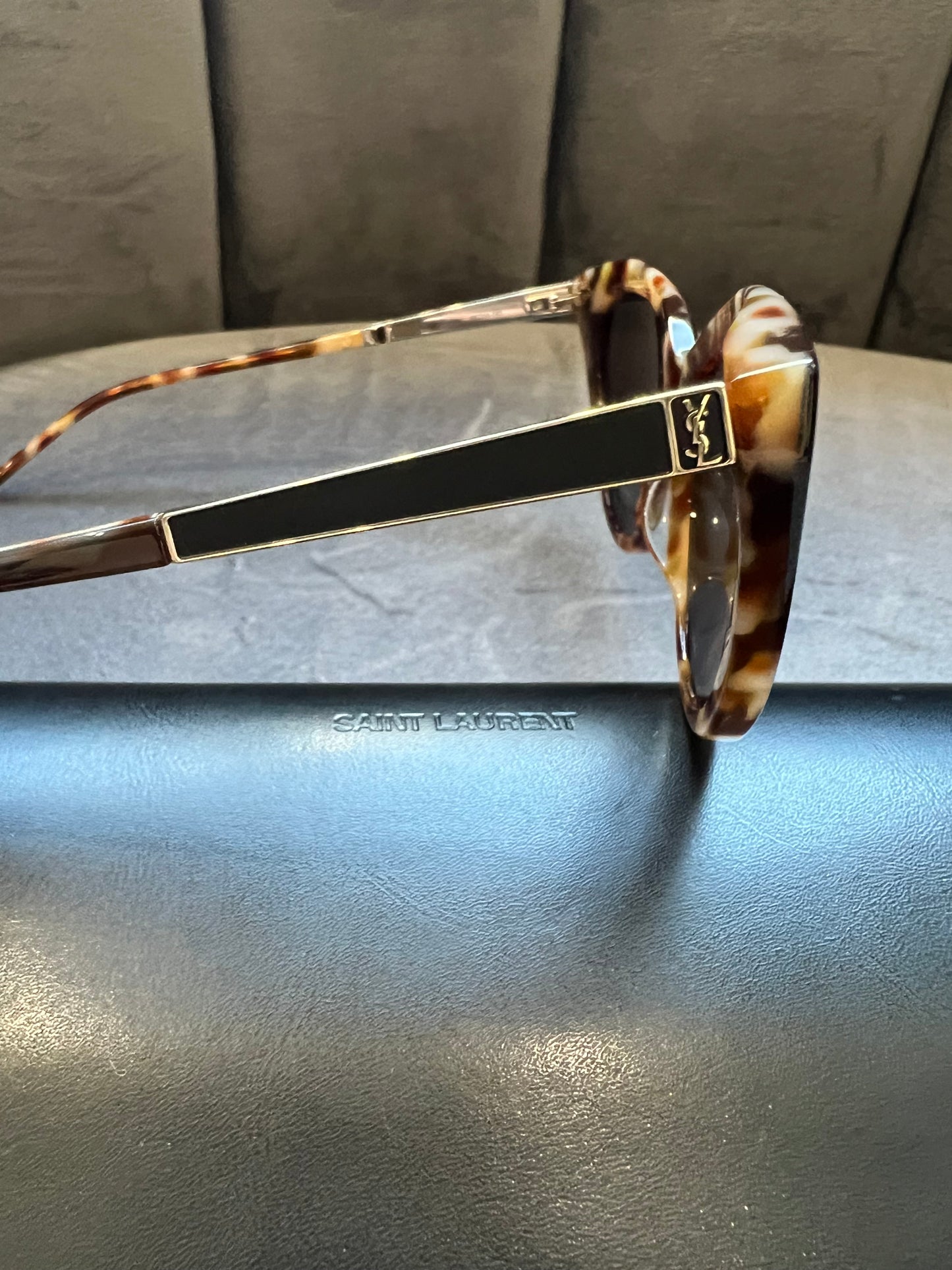 Saint Laurent Cat Eye Tortoise Shell Sunglasses