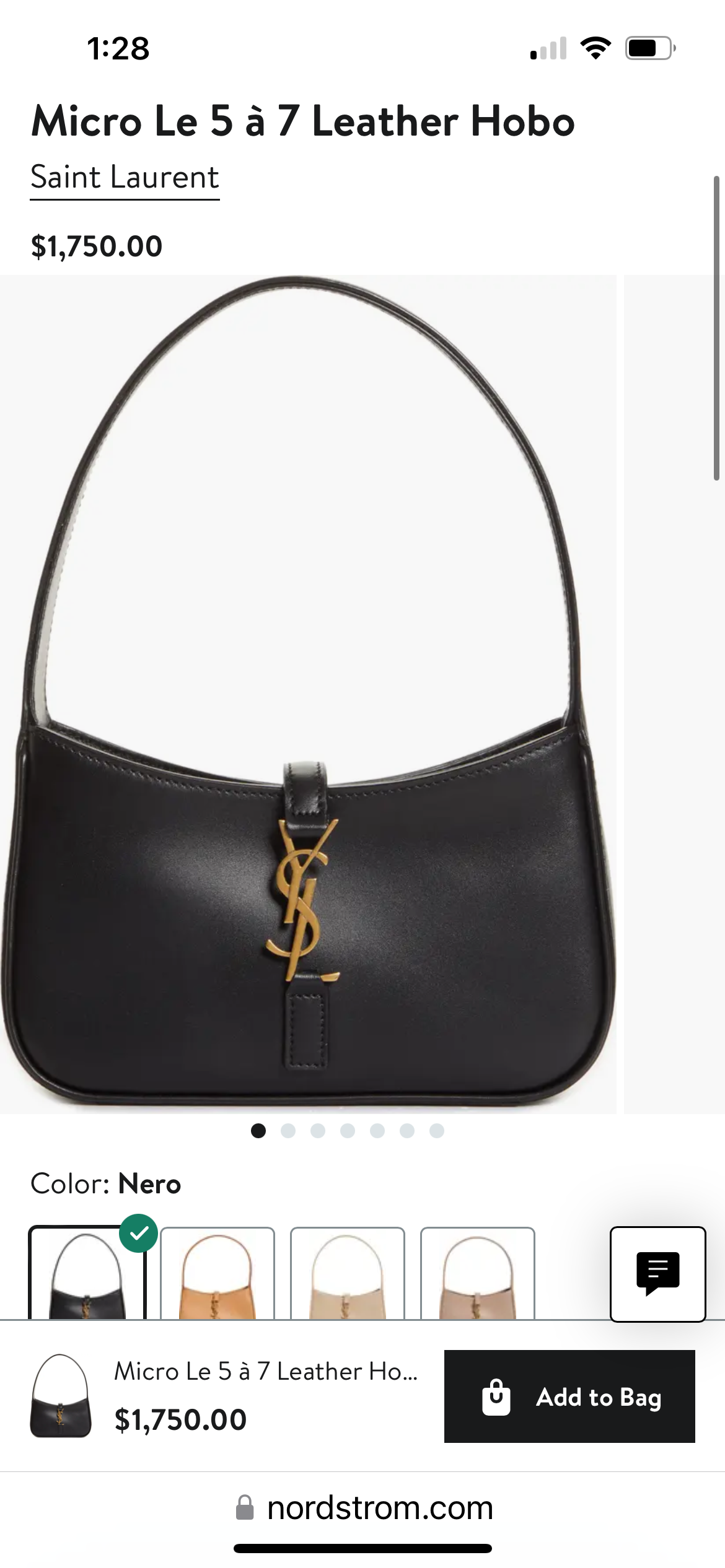 Yves Saint Laurent Le 5 A 7 Hobo Bag