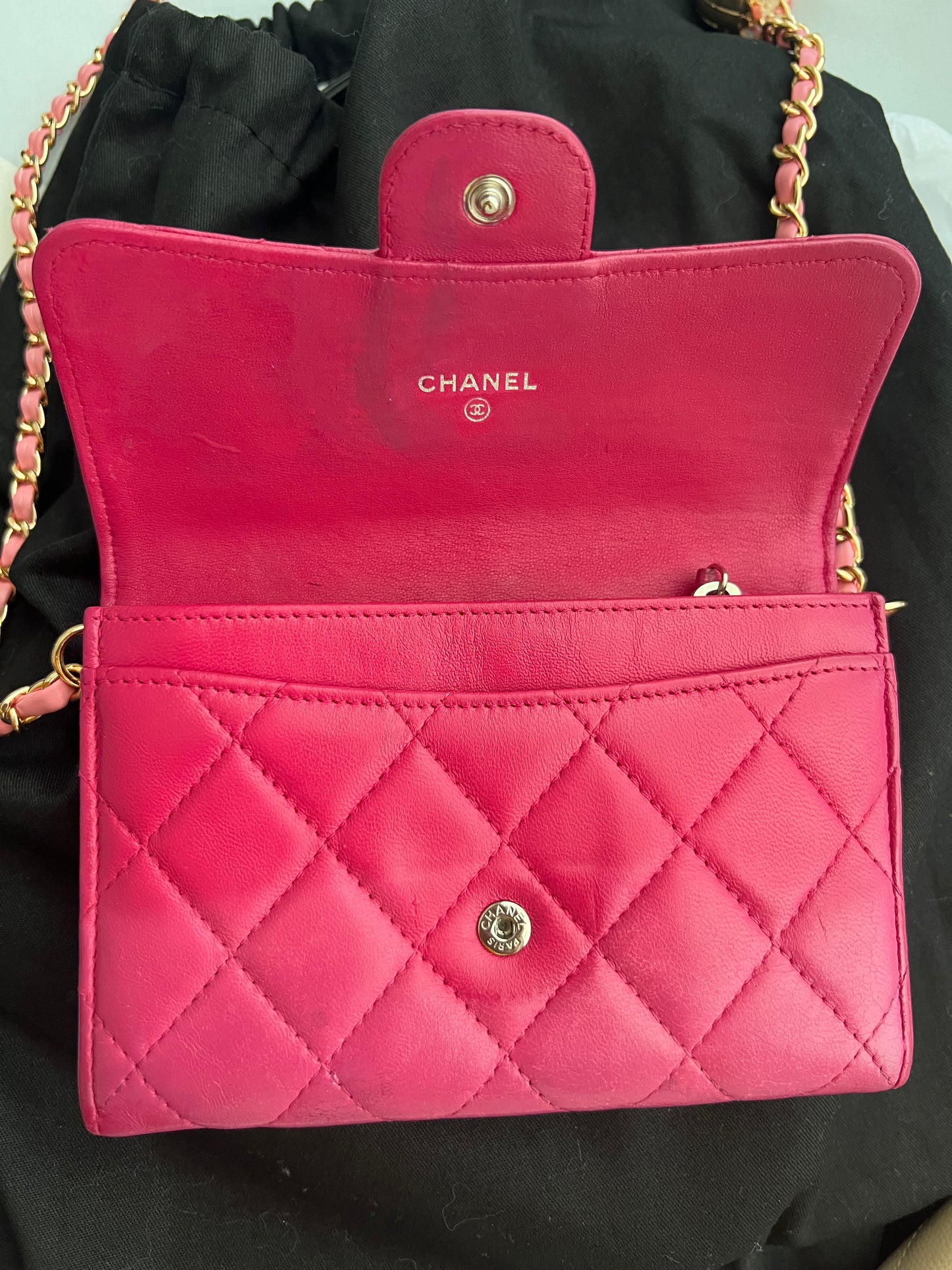 Chanel matelasse pink WOC