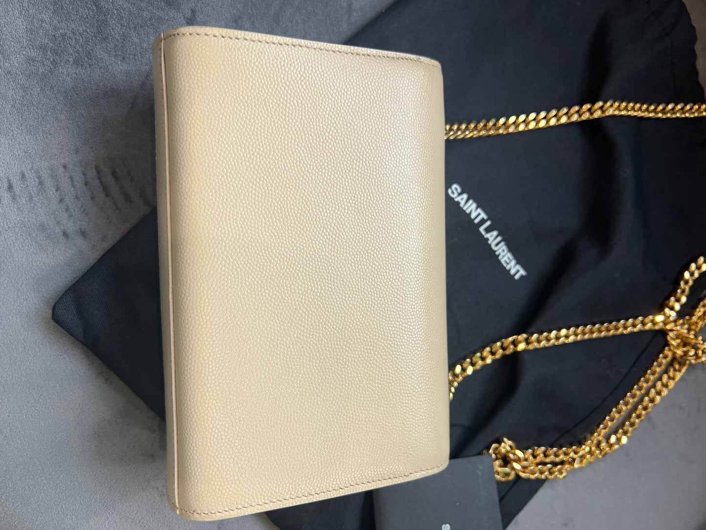 Yves Saint Laurent Kate beige small crossbody