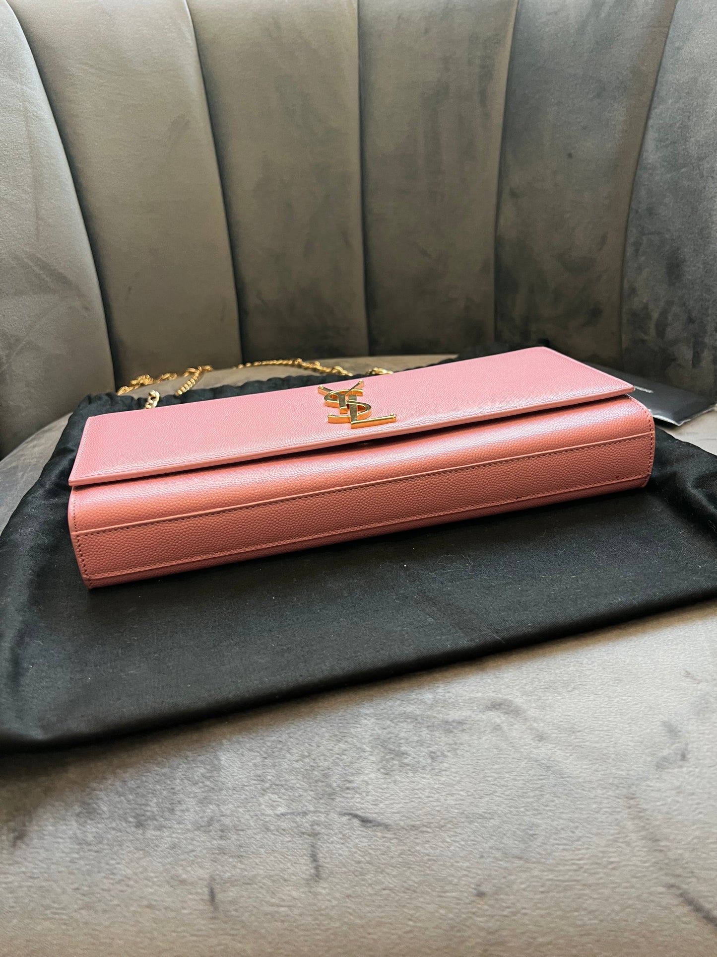 YSL Pink Kate Clutch & Crossbody