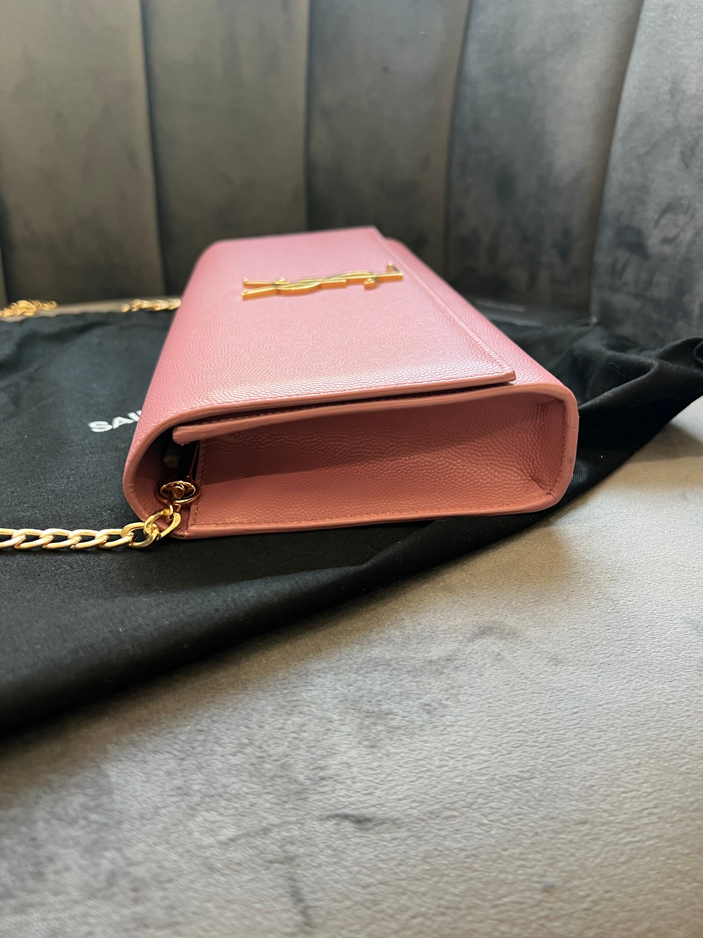YSL Pink Kate Clutch & Crossbody