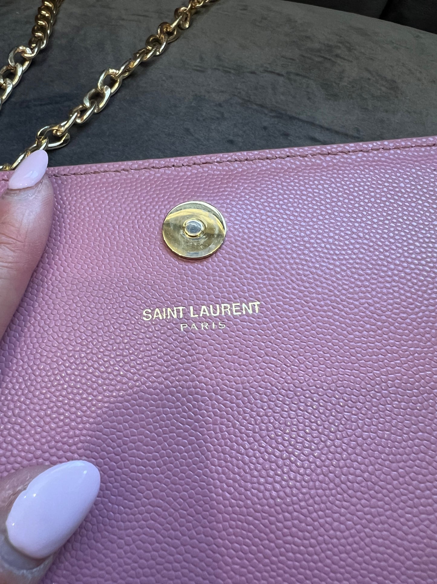 YSL Pink Kate Clutch & Crossbody