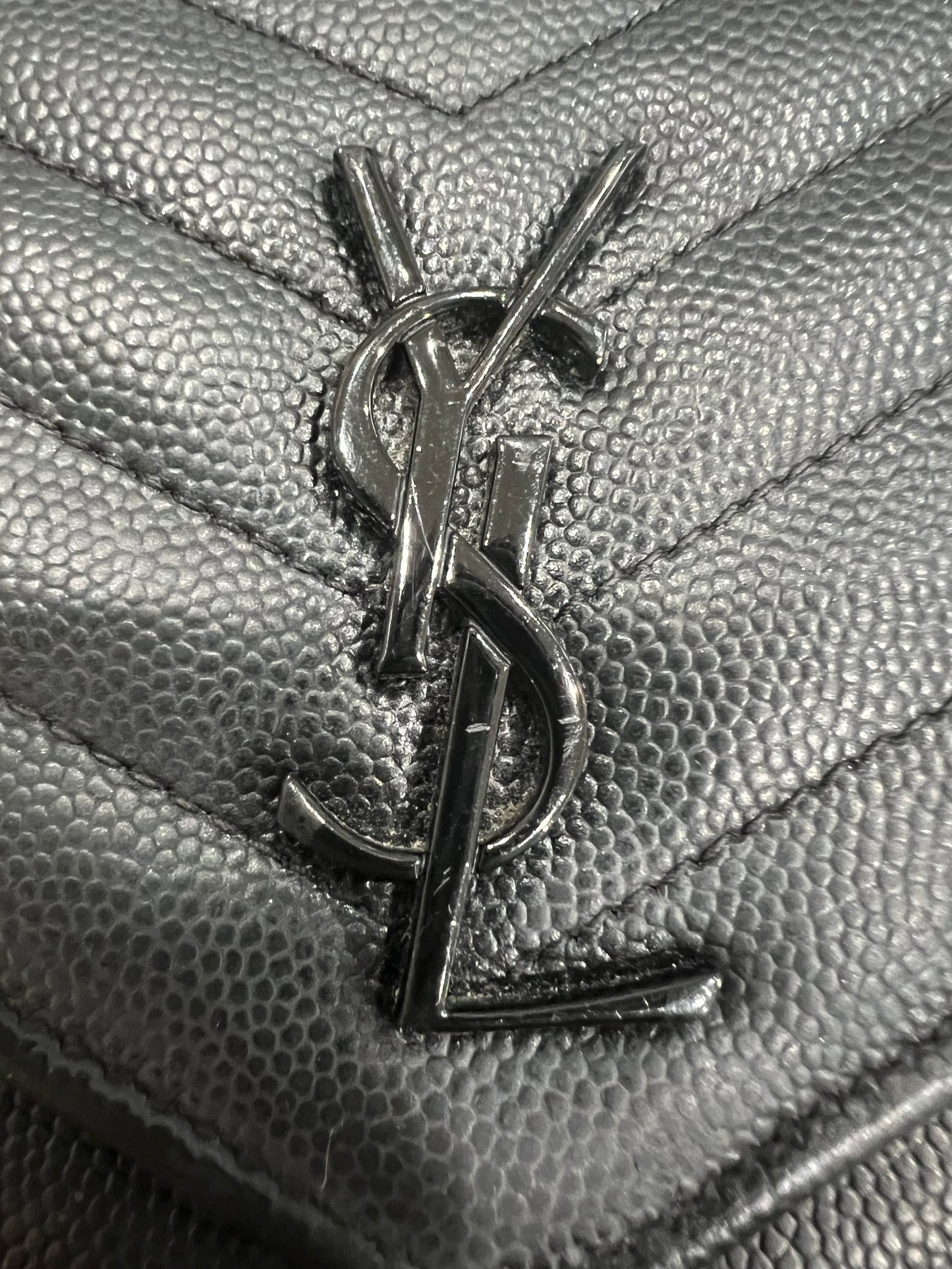 YSL black cassandre crossbody bag