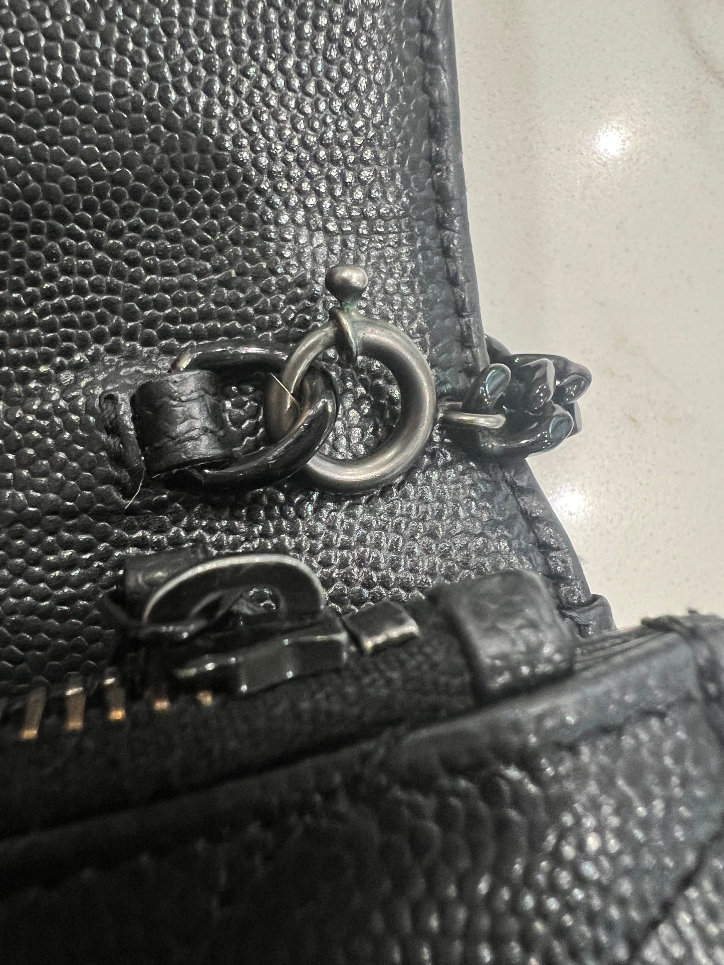 YSL black cassandre crossbody bag