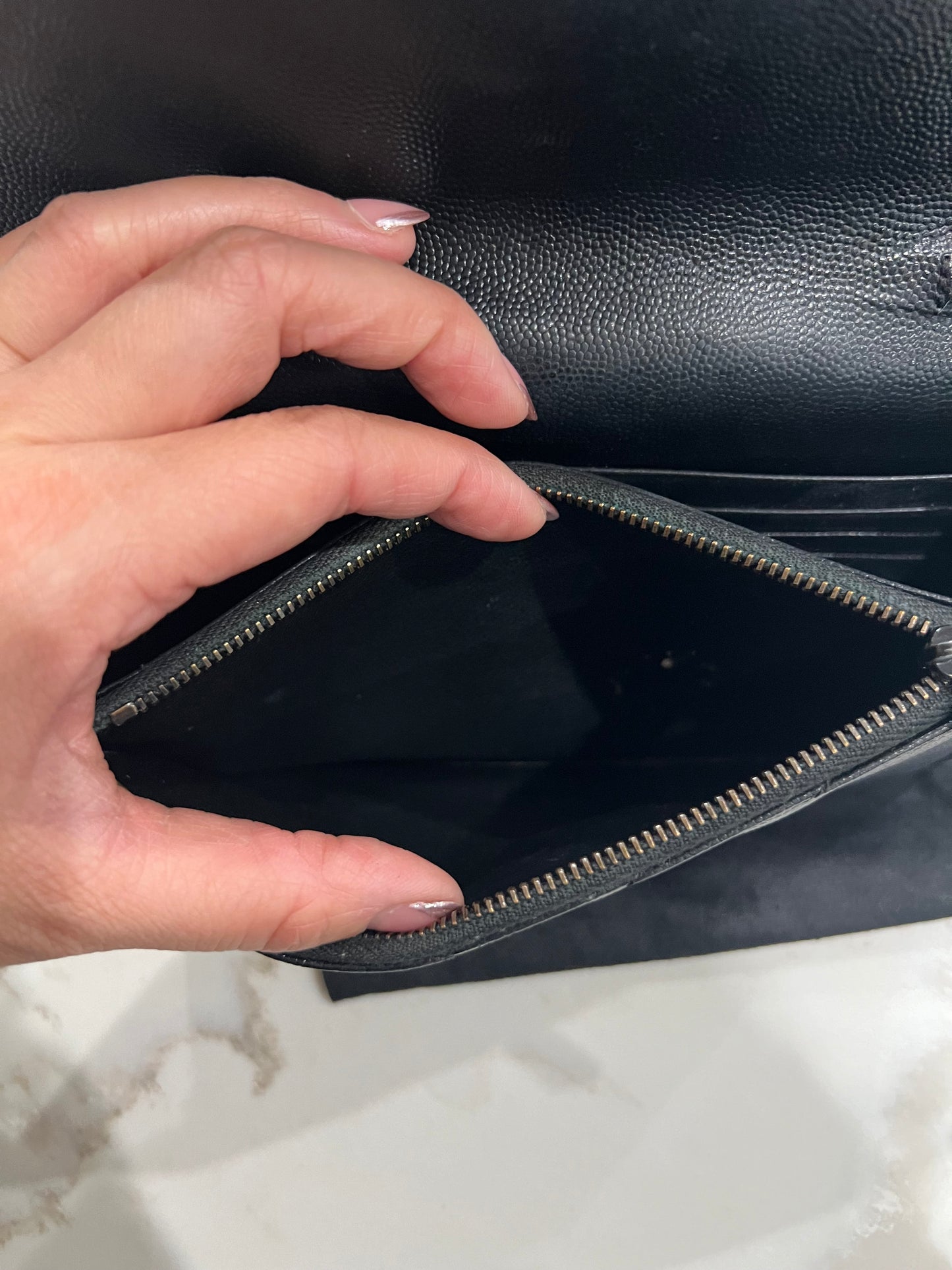 YSL black cassandre crossbody bag