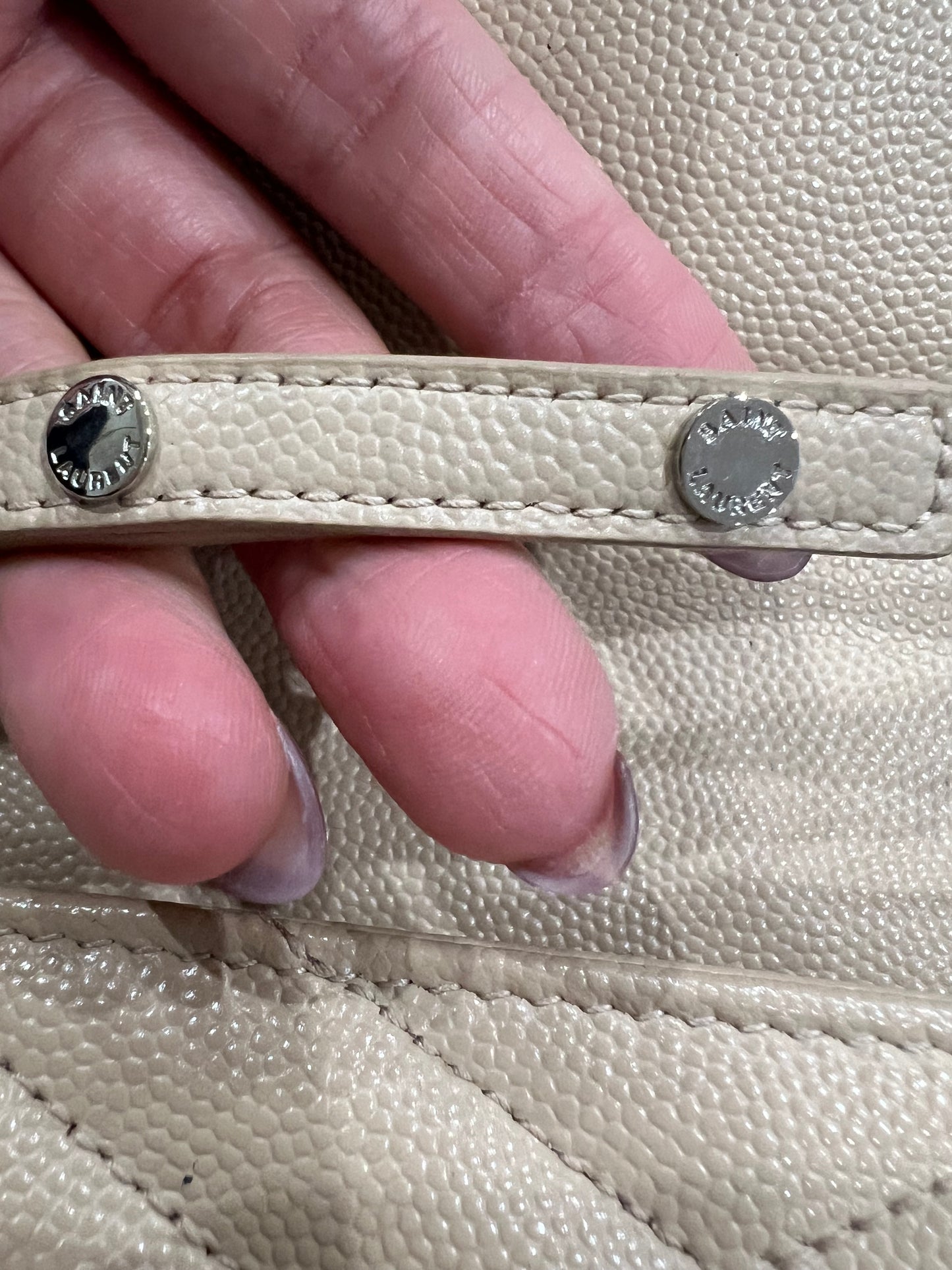YSL beige crossbody bag